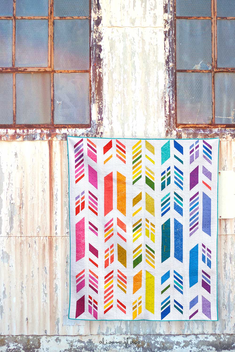 Alison Glass Feathers Quilt - Image 2