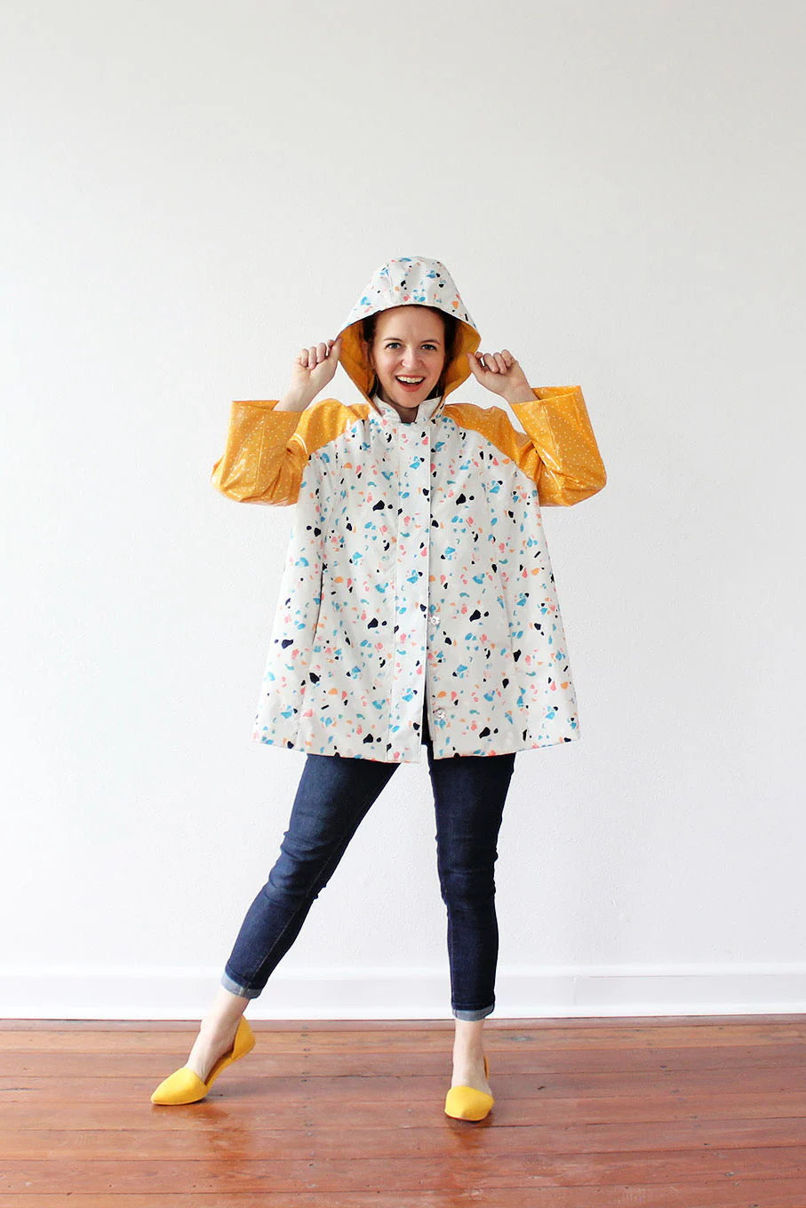 Amy Nicole Whitney Raincoat - Printed copy shop SIZES 16 - 32 (+£7.00)