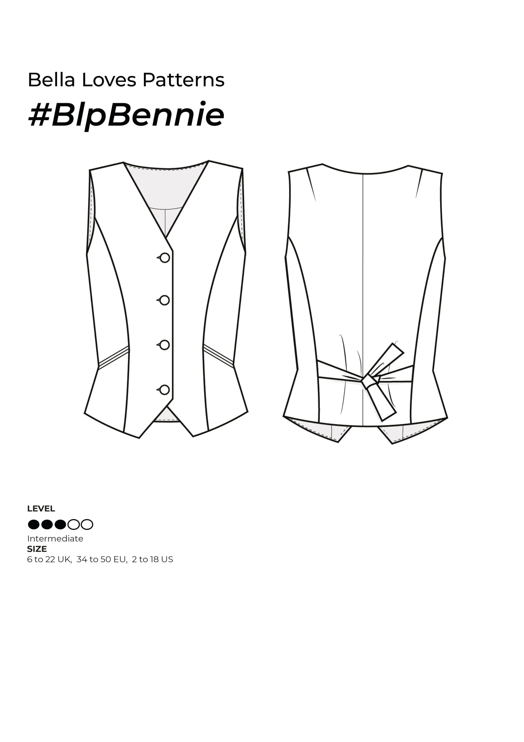 Bella Loves Patterns Bennie Vest - Image 10
