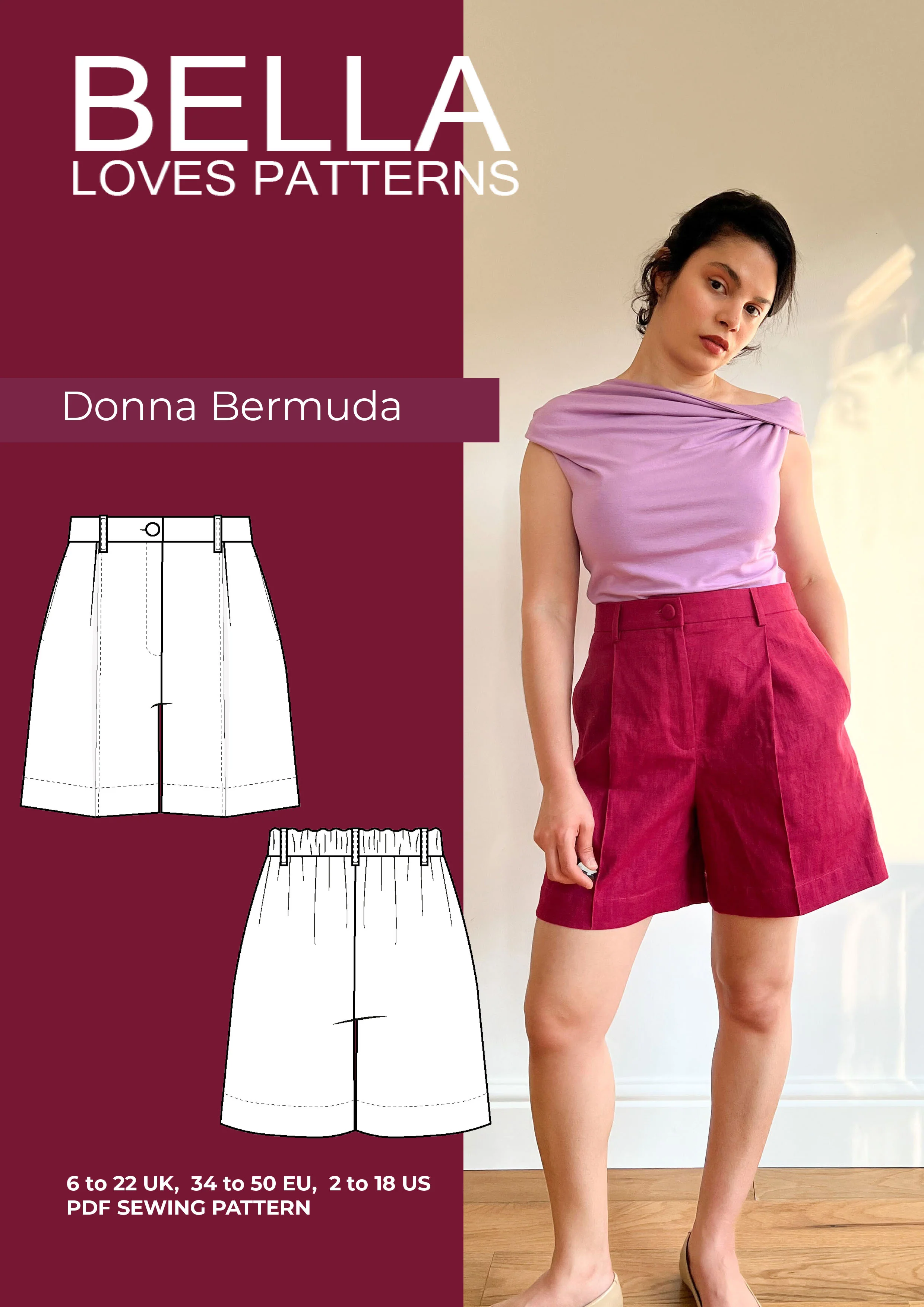 Bella Loves Patterns Donna Bermuda Shorts - Image 7