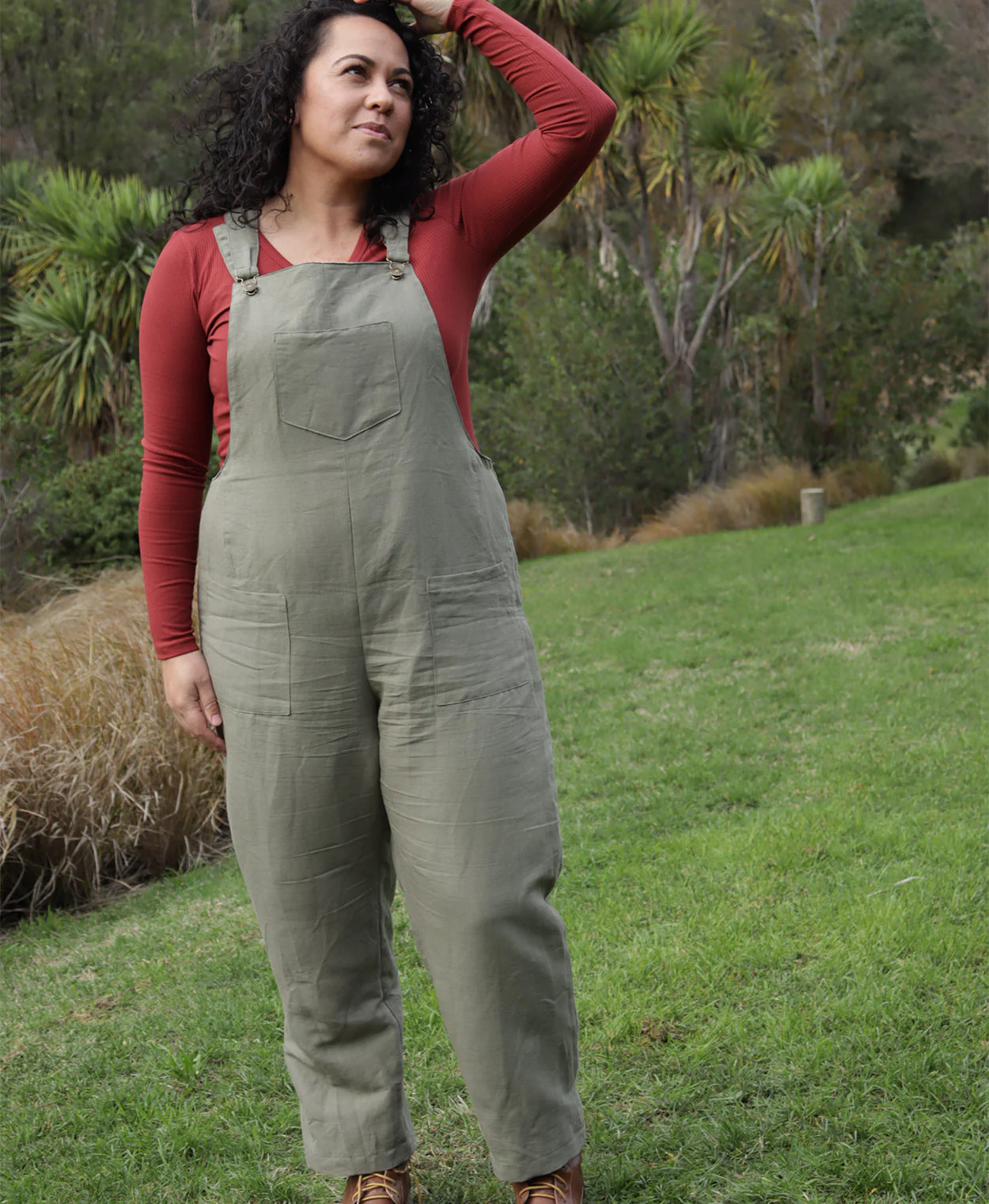 Below the K_whai Tipa Dungarees - Printed copy shop (+£7.00)