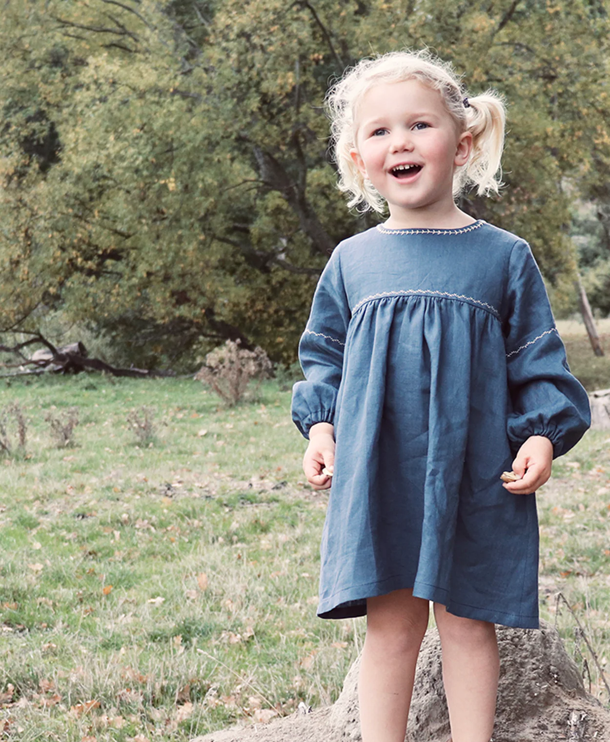Below the Kōwhai Baby/Child Bellbird Dress - Image 2