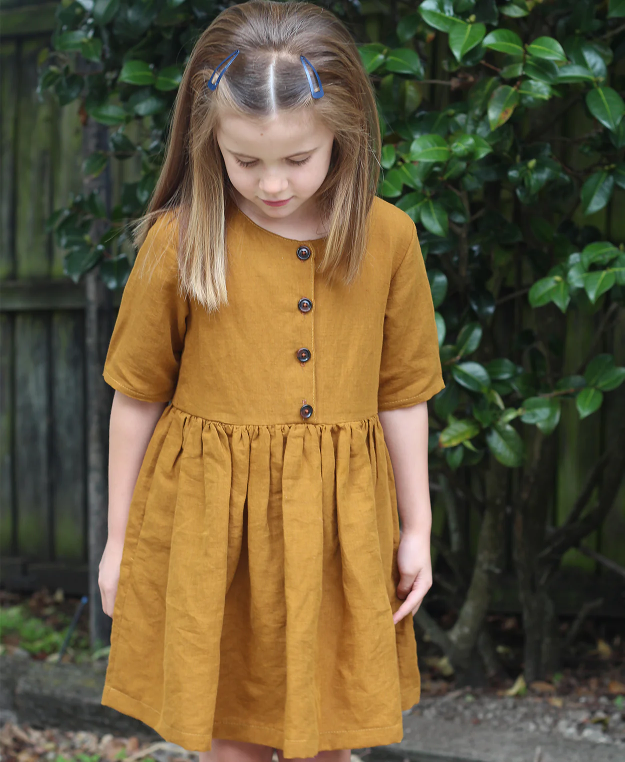Below the KÅwhai Baby/Child Kauri Dress