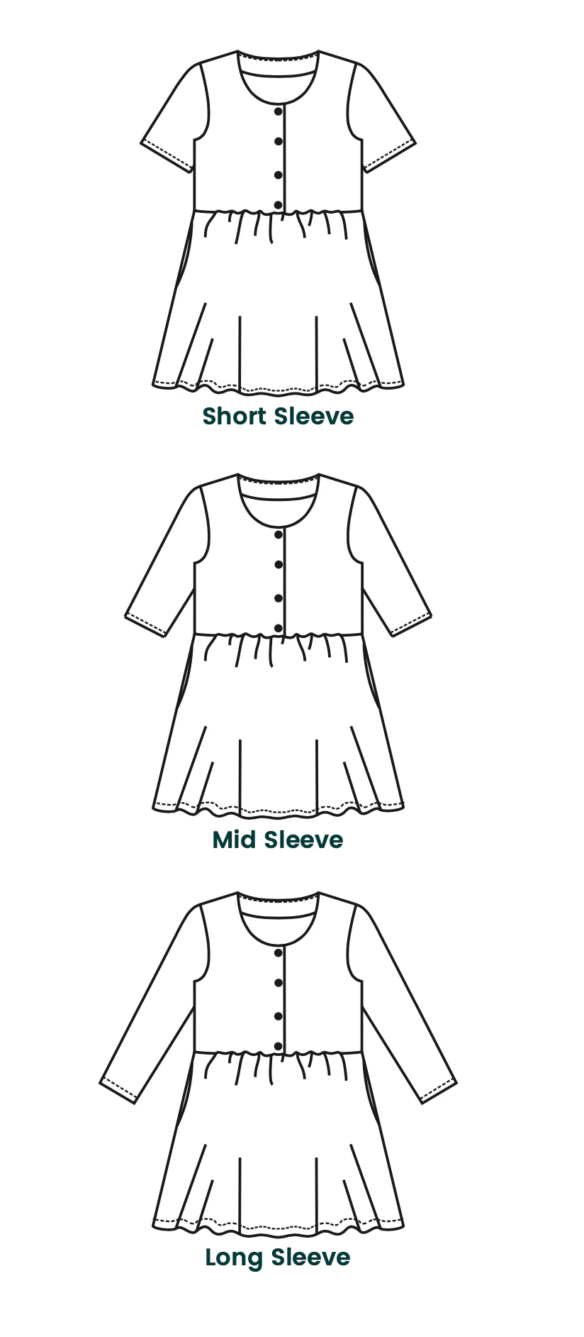 Below the KÅwhai Baby/Child Kauri Dress - Image 8