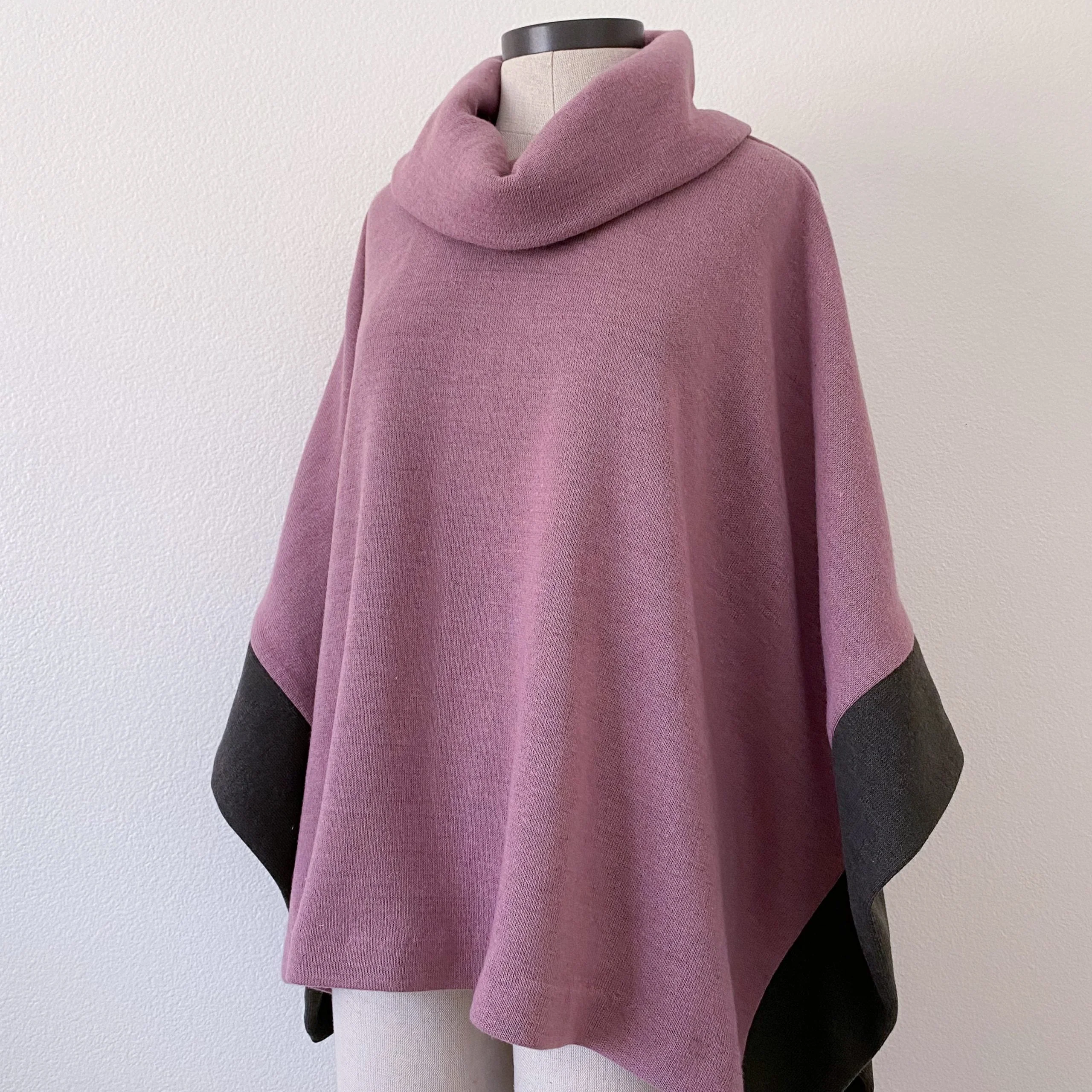 Blue Dot Patterns Wintertide Poncho - Printed copy shop (+£7.00)