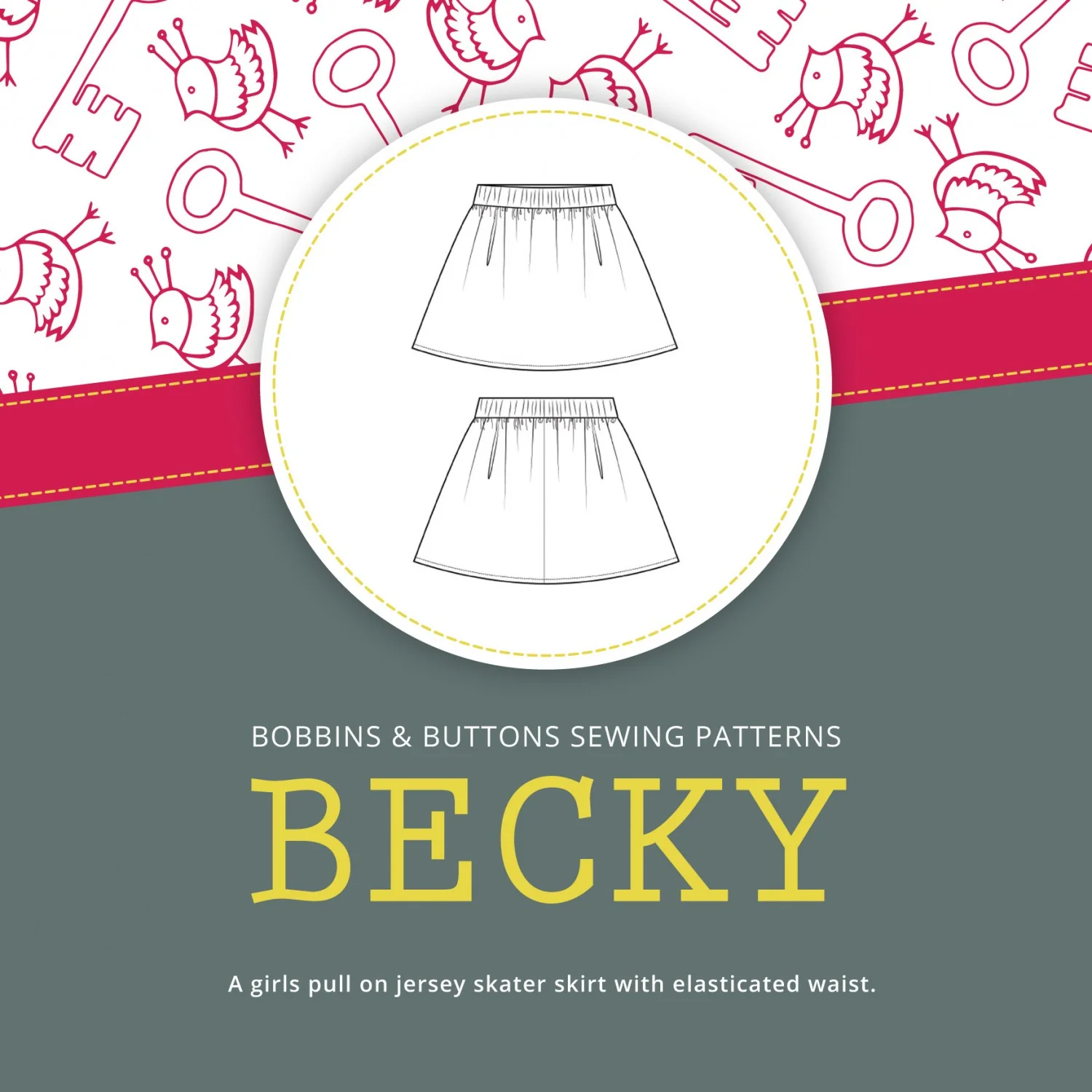 Bobbins and Buttons Becky Skirt - Image 6