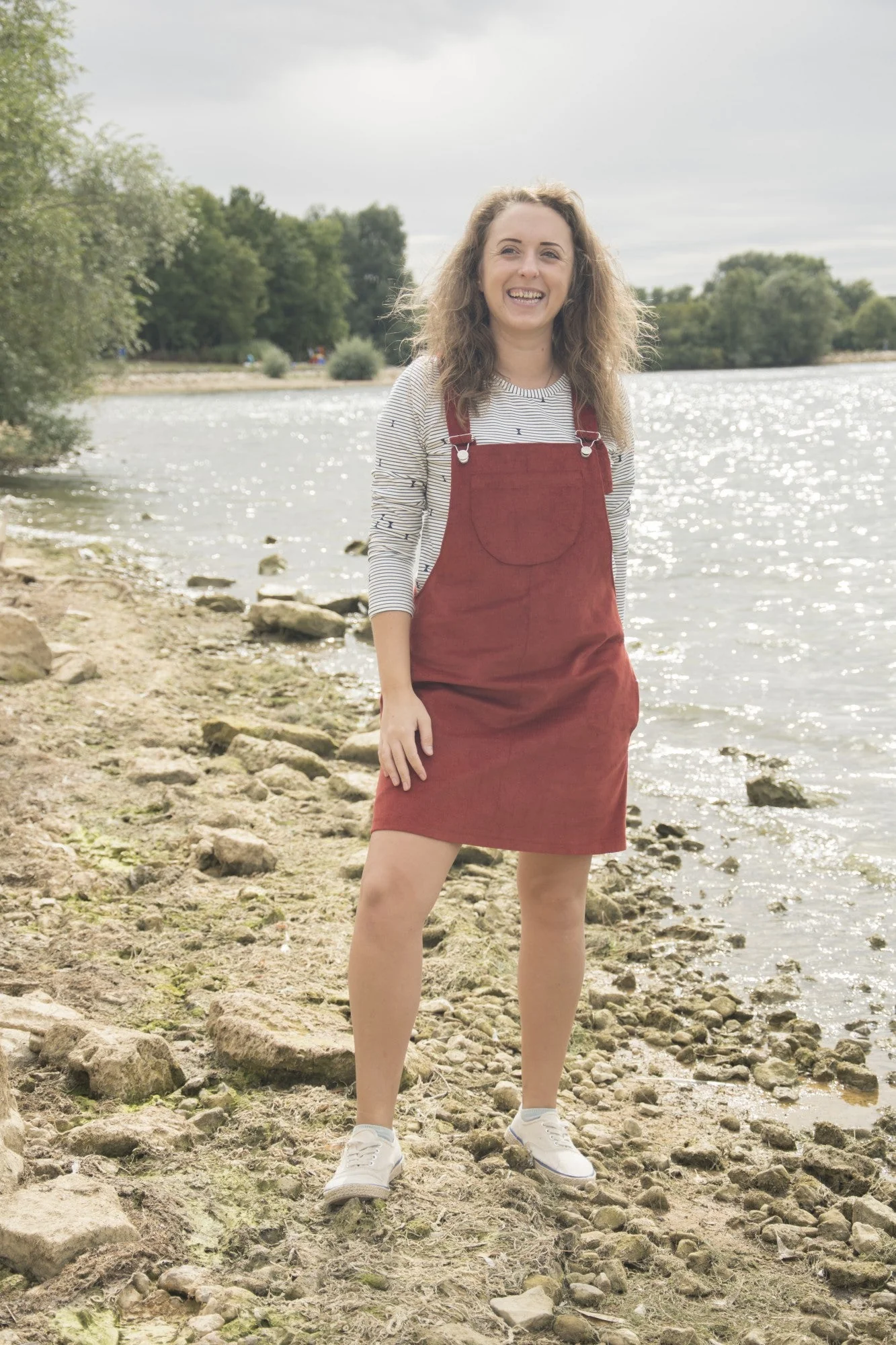 Bobbins and Buttons Emily Dungaree Dress - Printed copy shop (+£7.00)