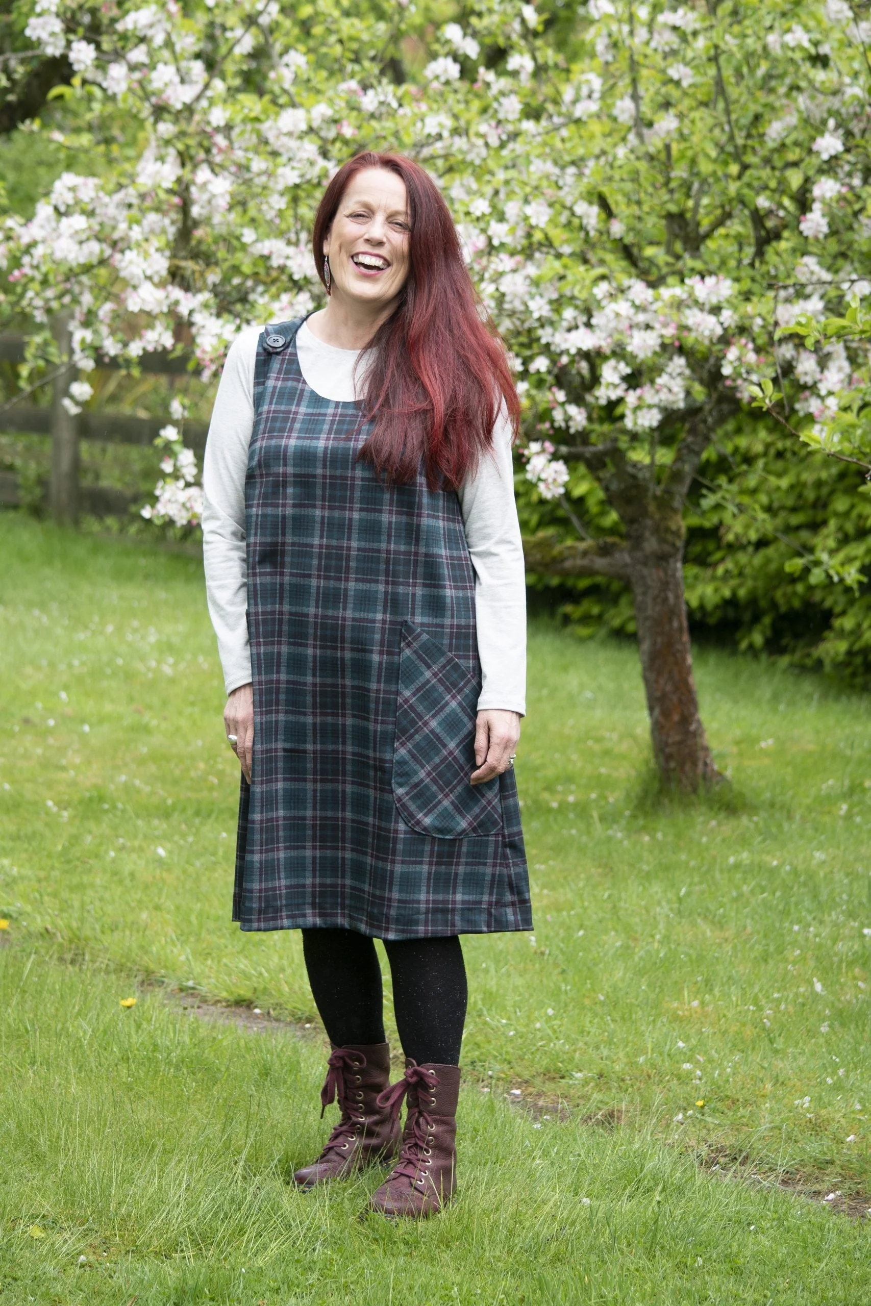 Bobbins and Buttons Jayne Pinafore Dress - Printed copy shop (+£7.00)