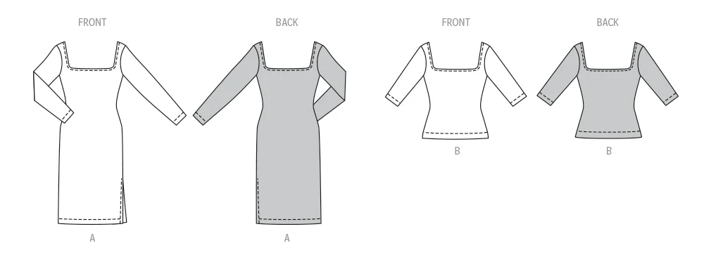 Burda 5738 Dress and T-Shirt - Image 10