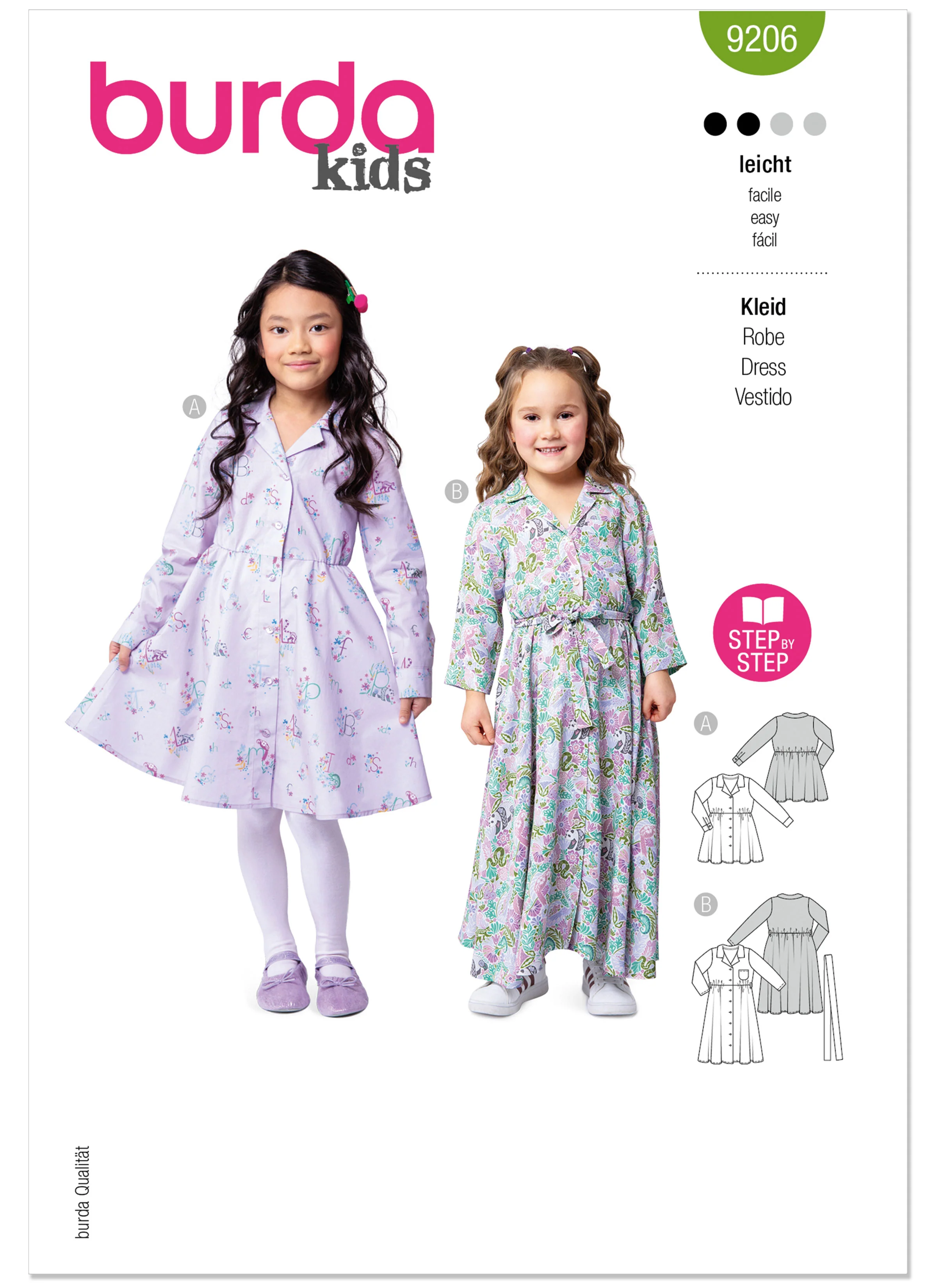 Burda Children's Dresses 9206 - Image 2