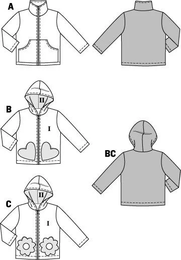 Burda Baby/Child Jacket 9425 - Image 5