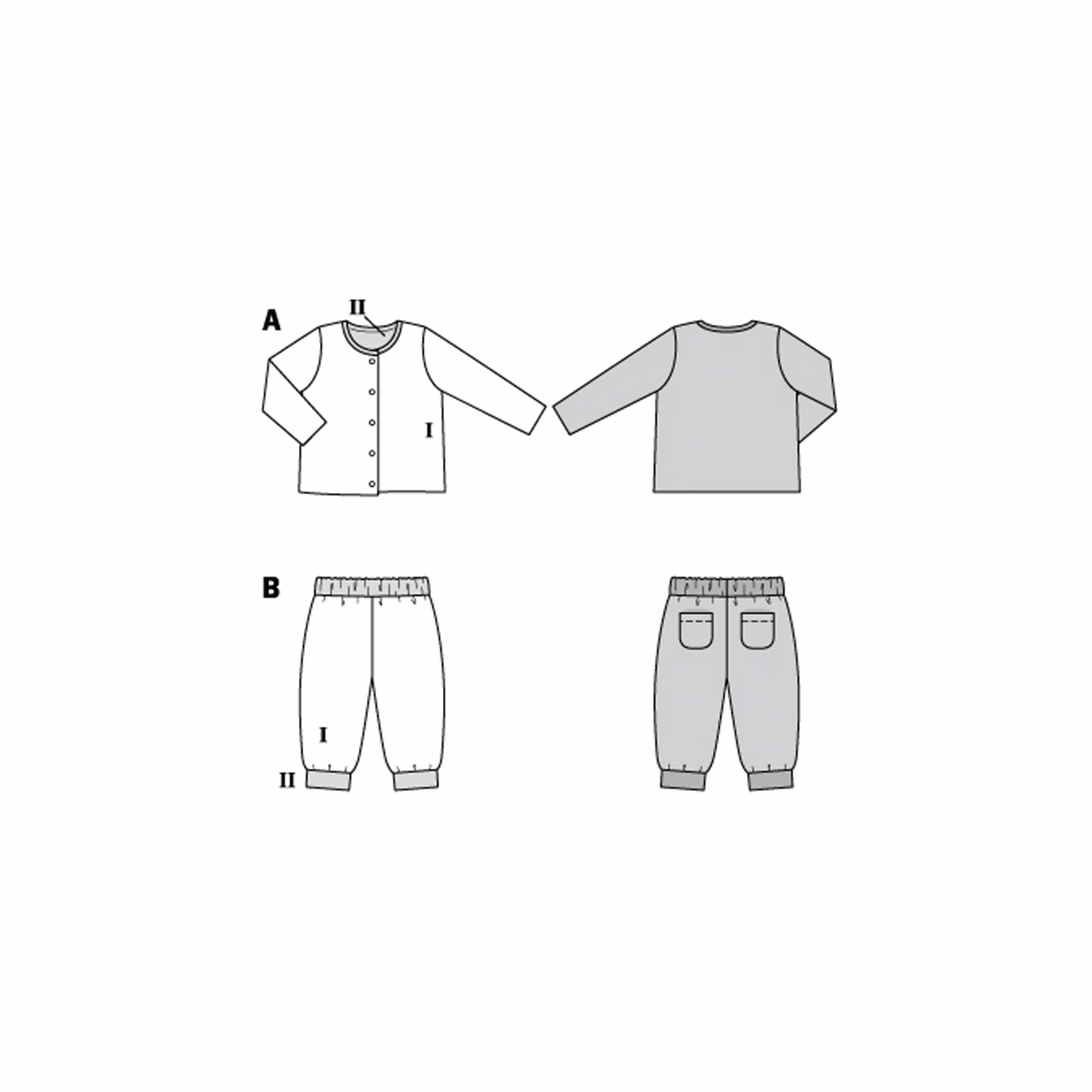 Burda Baby/Child Jacket and Trousers 9293 - Image 4