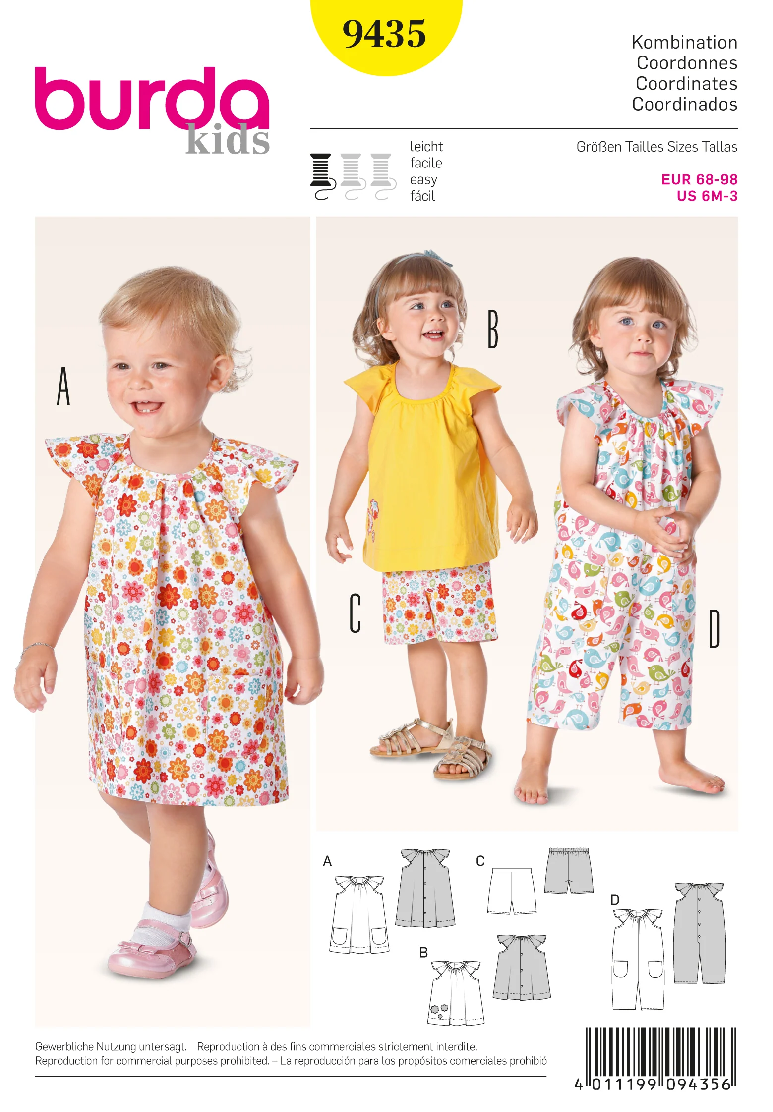 Burda Baby/Child Outfit 9435 - Image 2