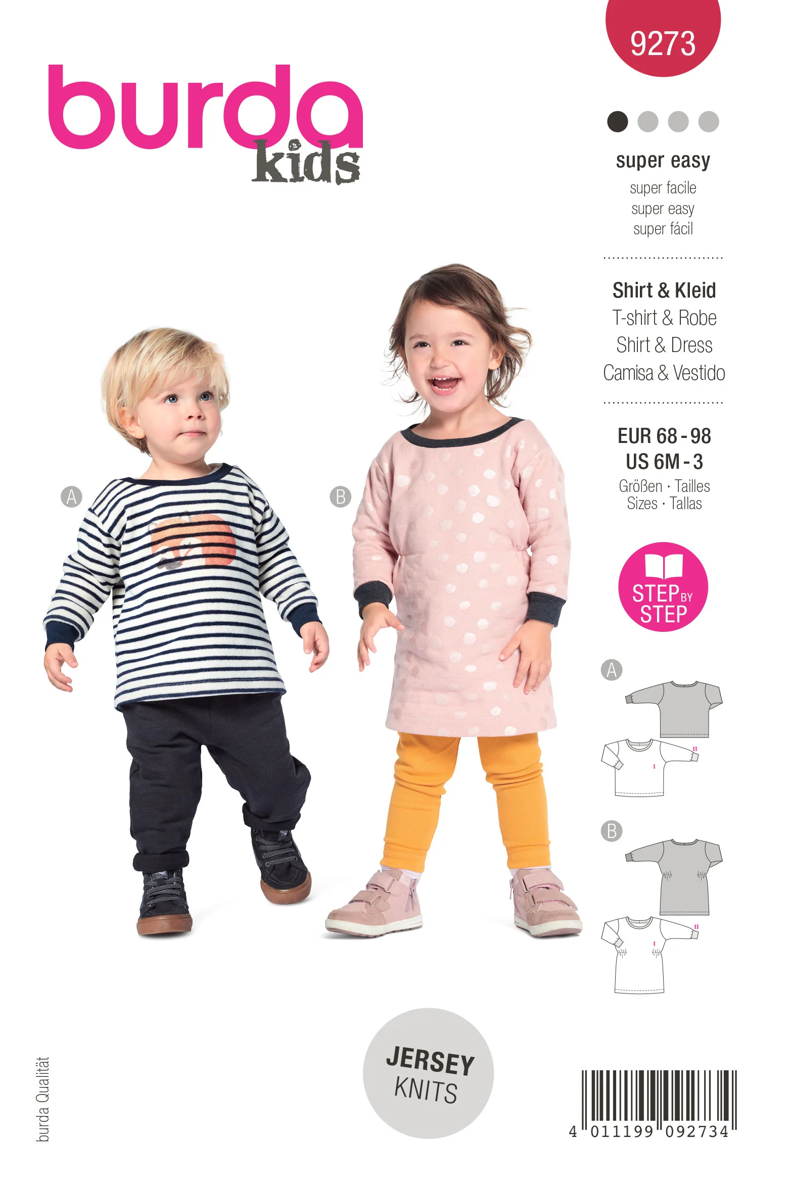 Burda Baby/Child Top and Dress 9273 - Image 2