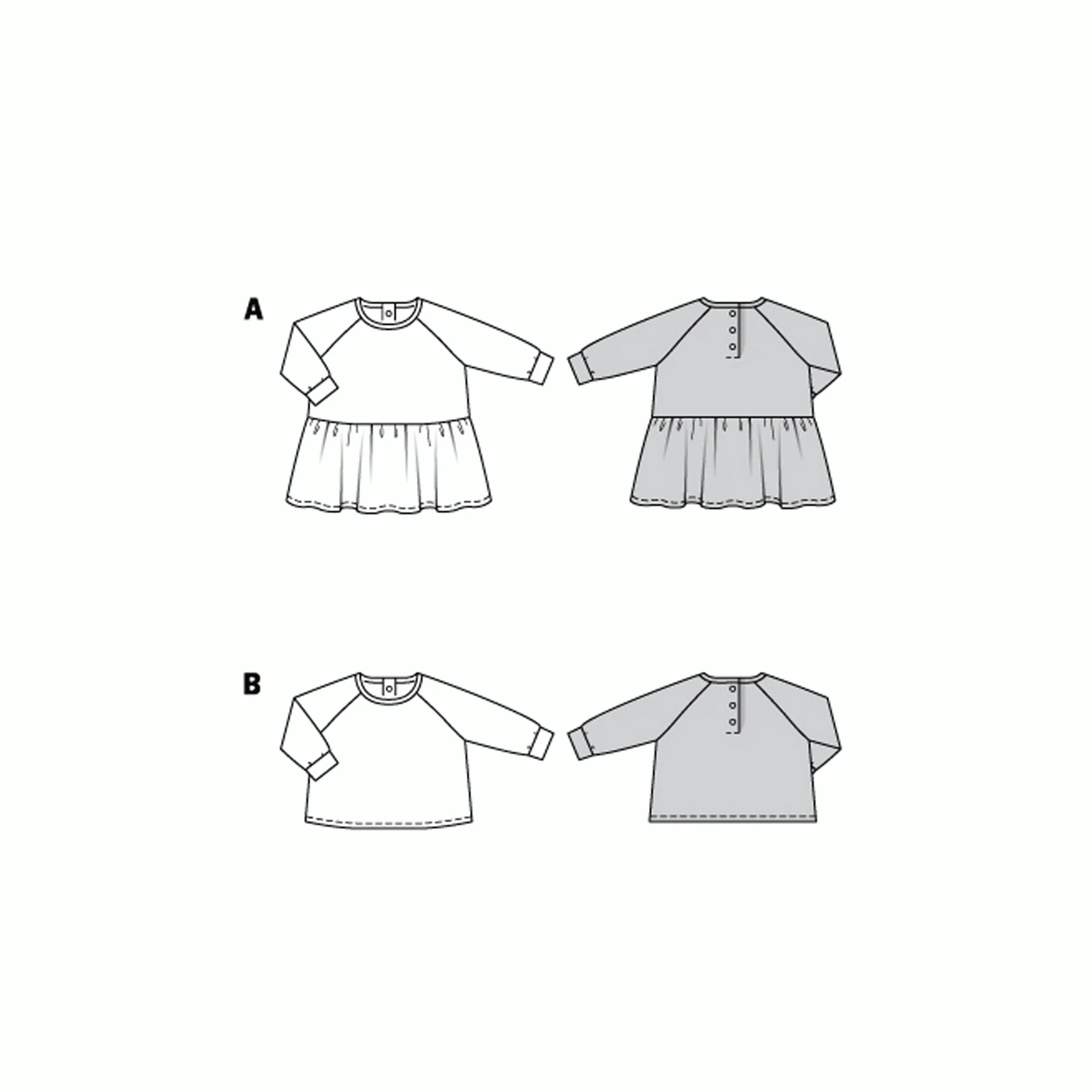 Burda Baby/Child Top and Dress 9277 - Image 4