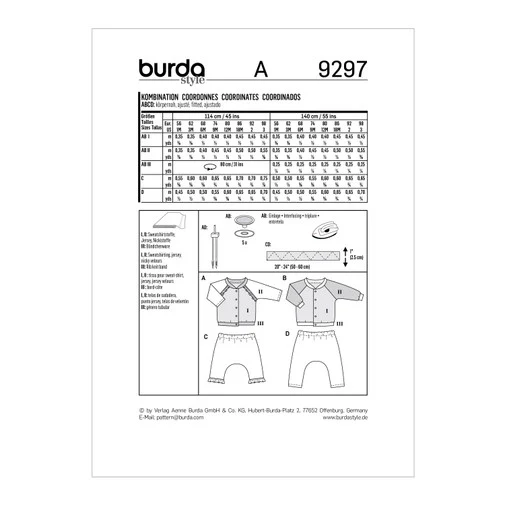 Burda Baby/Child Top and Trousers 9297 - Image 5