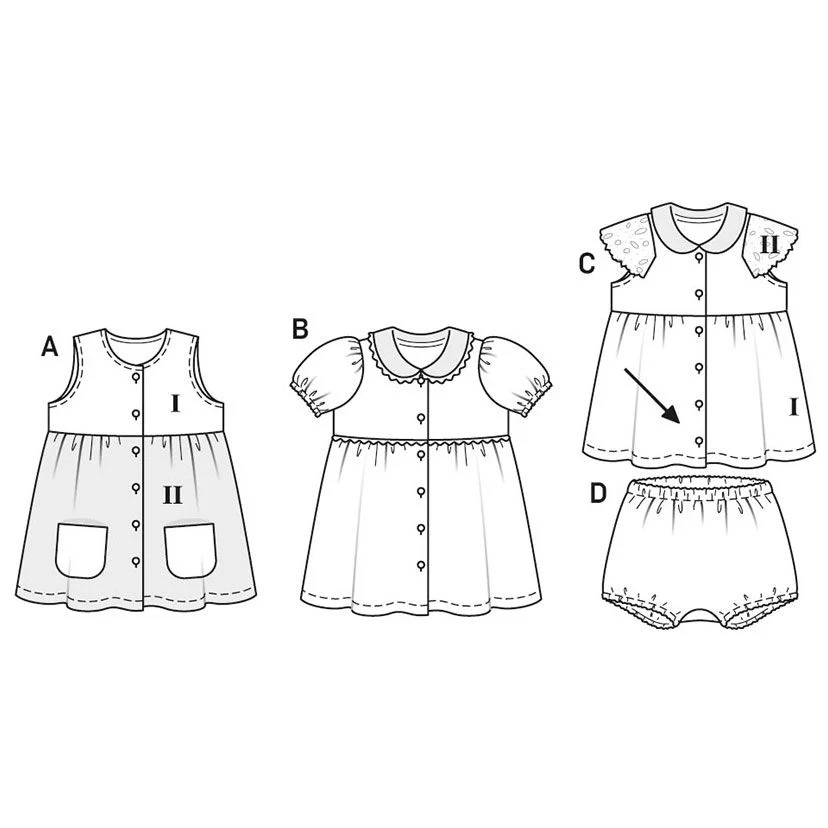 Burda Baby Dress and Panties 9357 - Image 9