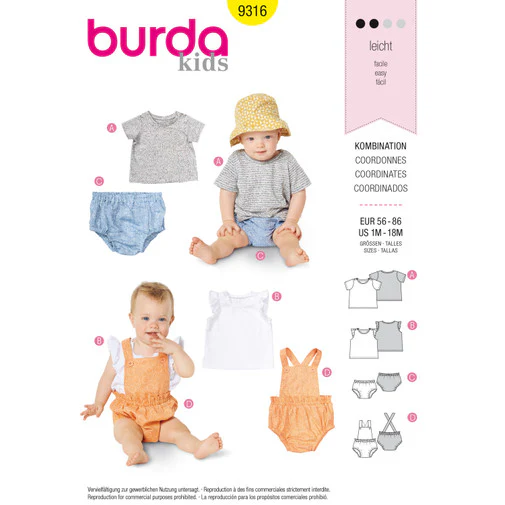Burda Baby Outfit 9316 - Image 2