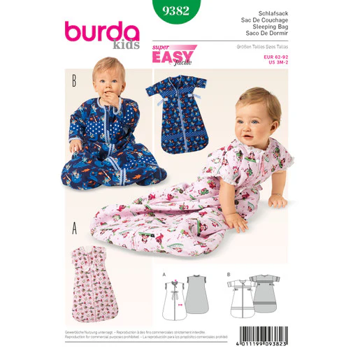 Burda Baby's Sleeping Bag 9382 - Image 2