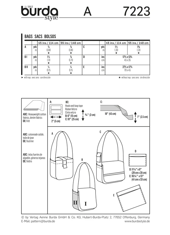 Burda Bags 7223 - Image 8