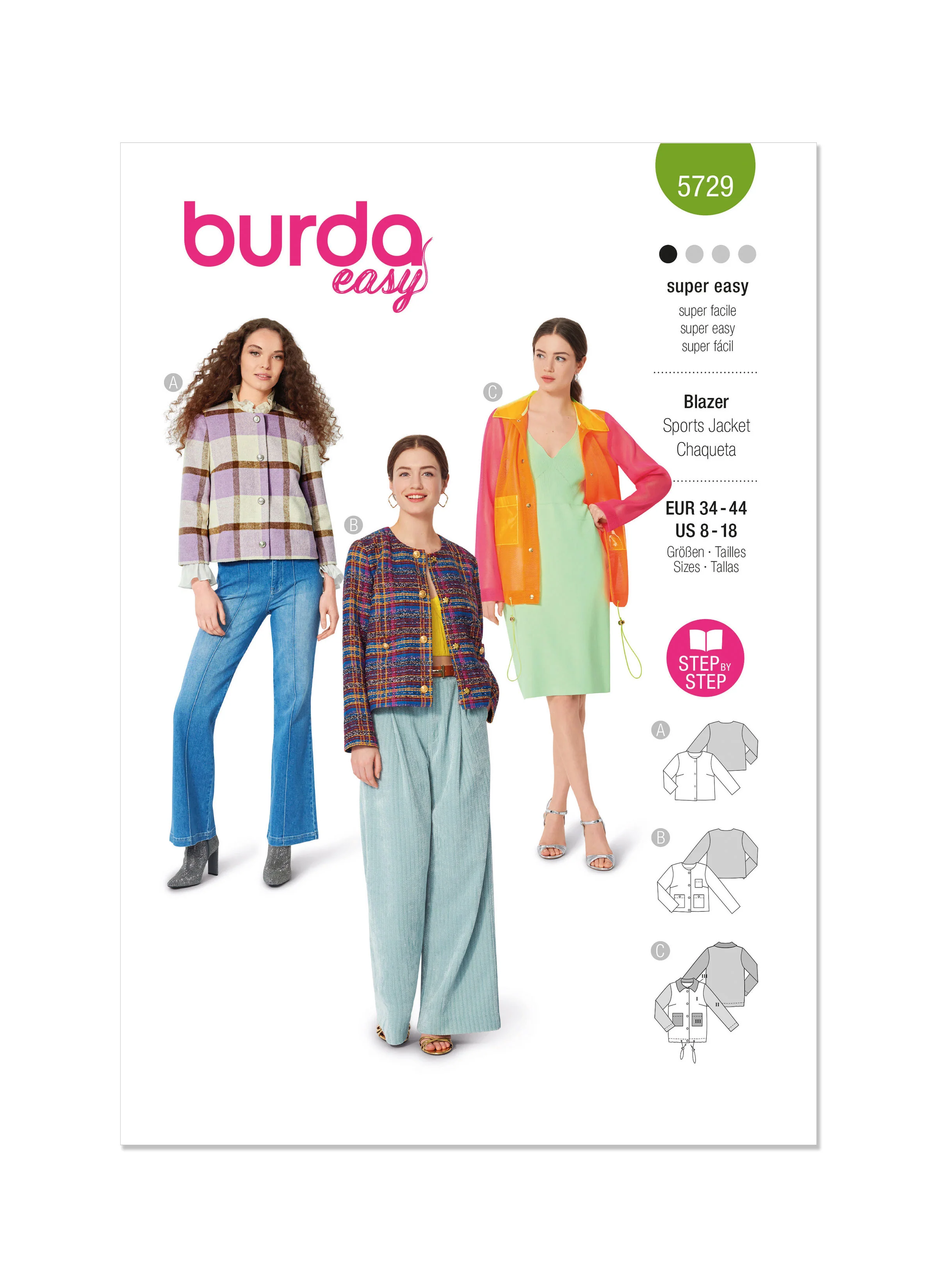 Burda Blazer and Jacket 5729 - Image 2