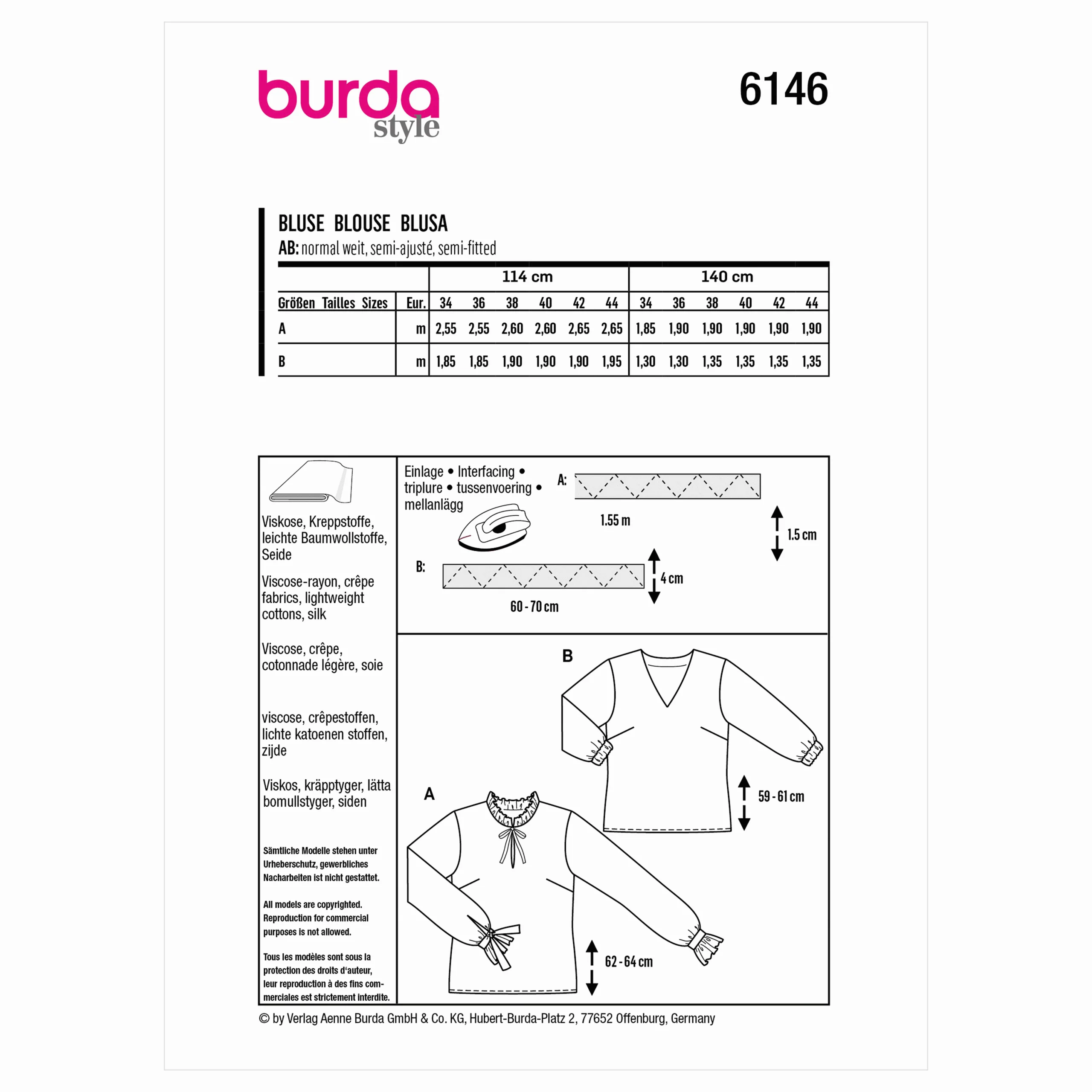 Burda Blouse 6146 - Image 6