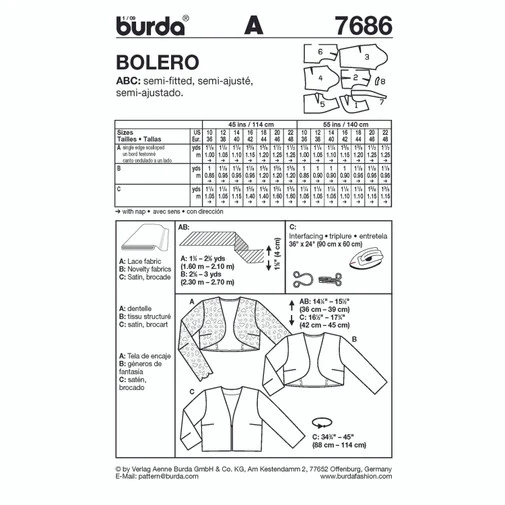 Burda Bolero 7686 - Image 6
