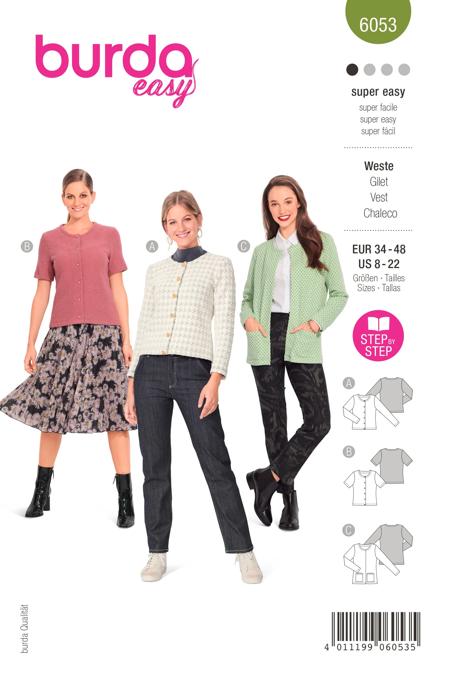 Burda Cardigan Jackets 6053 - Image 2