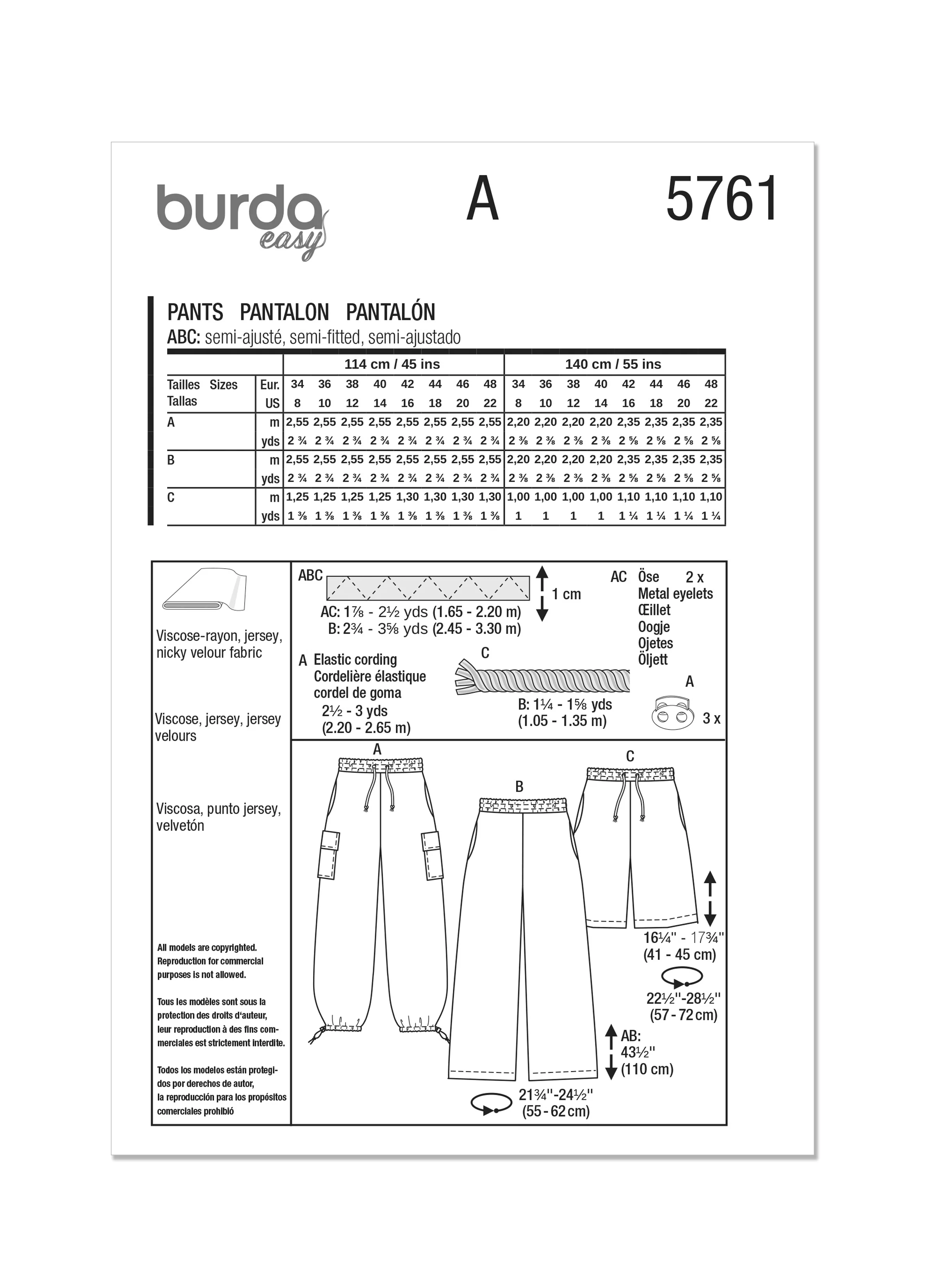 Burda Cargo Trousers 5761 - Image 13