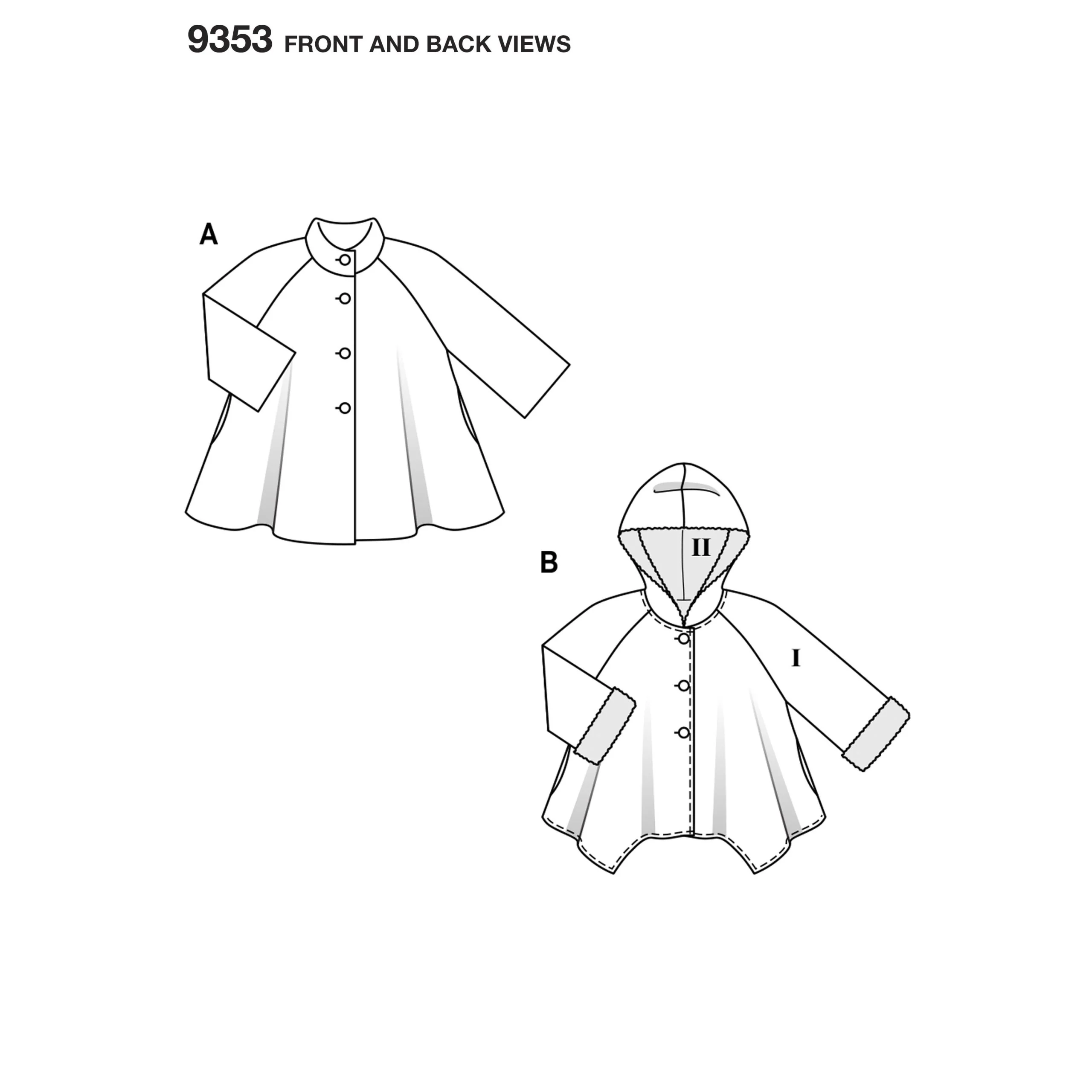 Burda Child Coat 9353 - Image 4