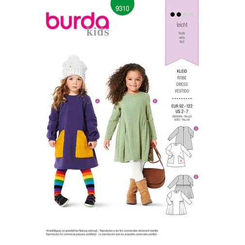 Burda Child Dresses 9310 - Image 2