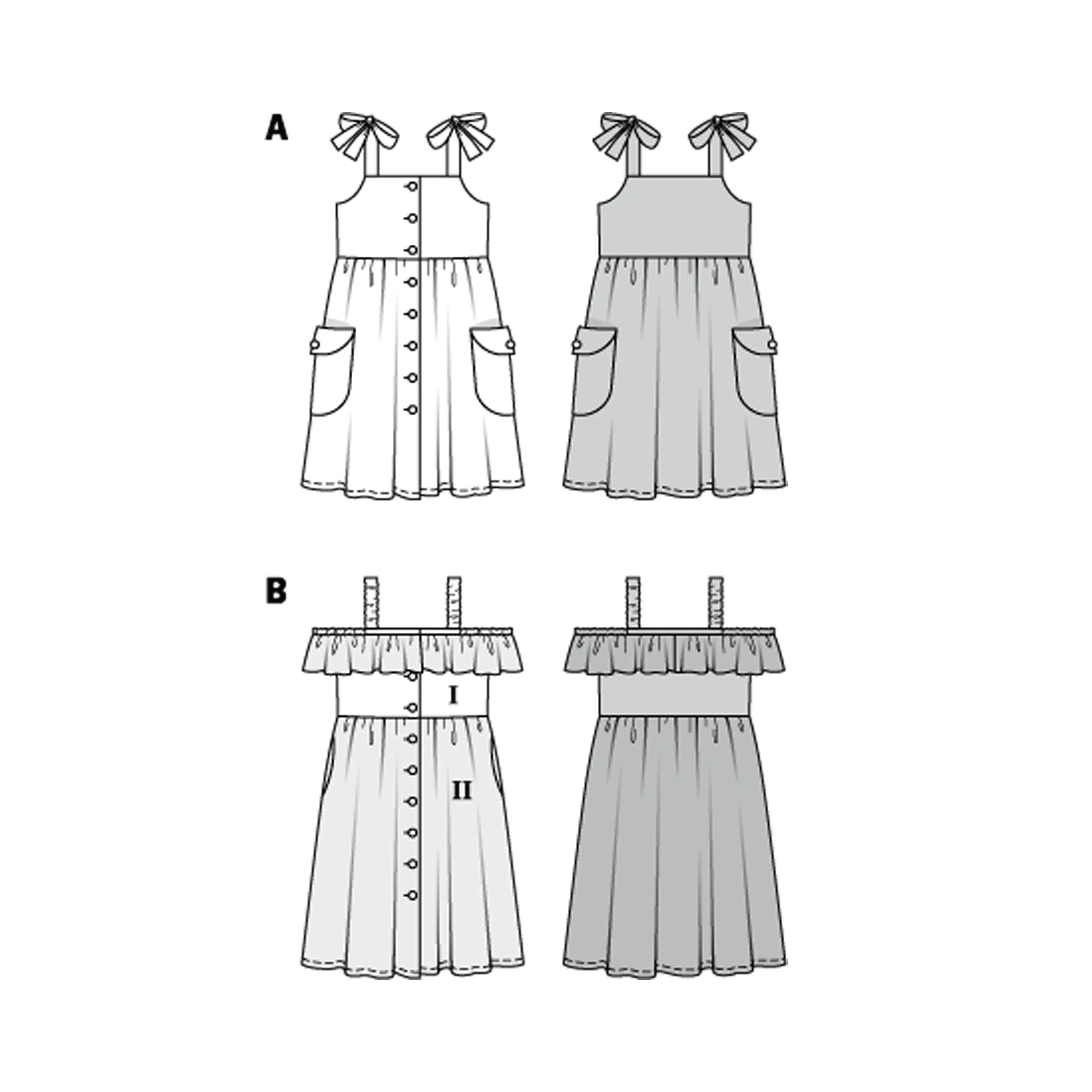 Burda Child Pinafore Dresses 9304 - Image 4