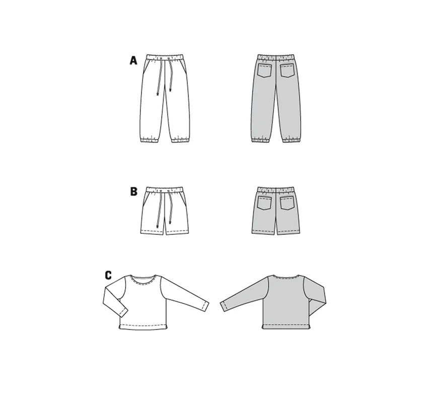 Burda Child Trousers and Top 9261 - Image 7
