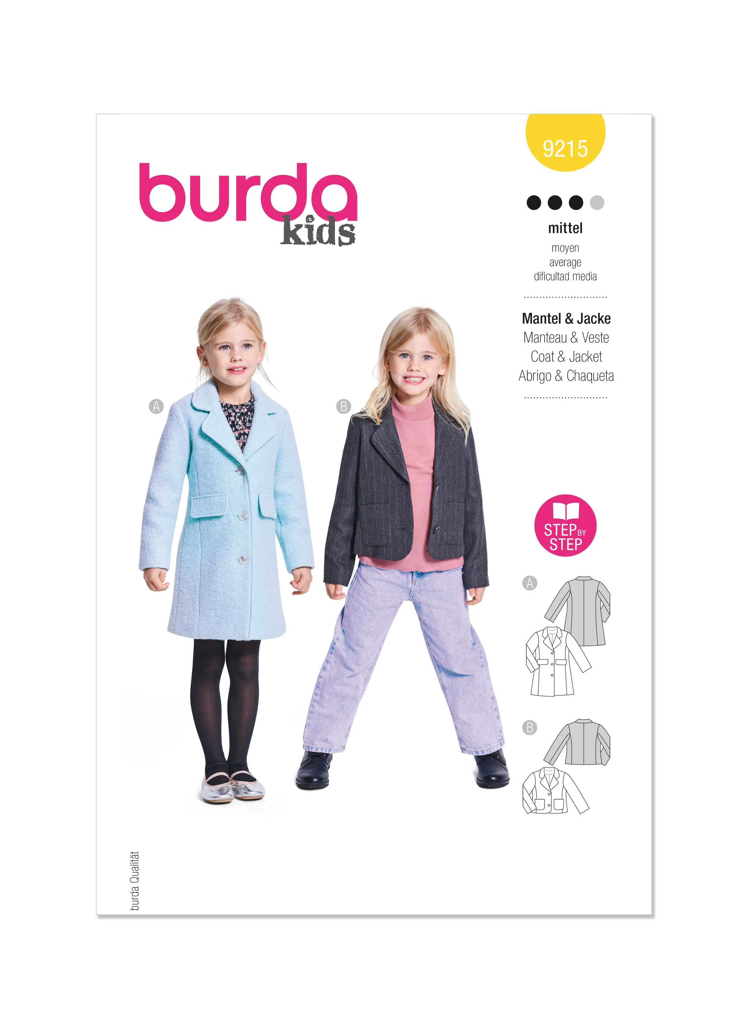 Burda Children's Coat & Jacket 9215 - Image 2