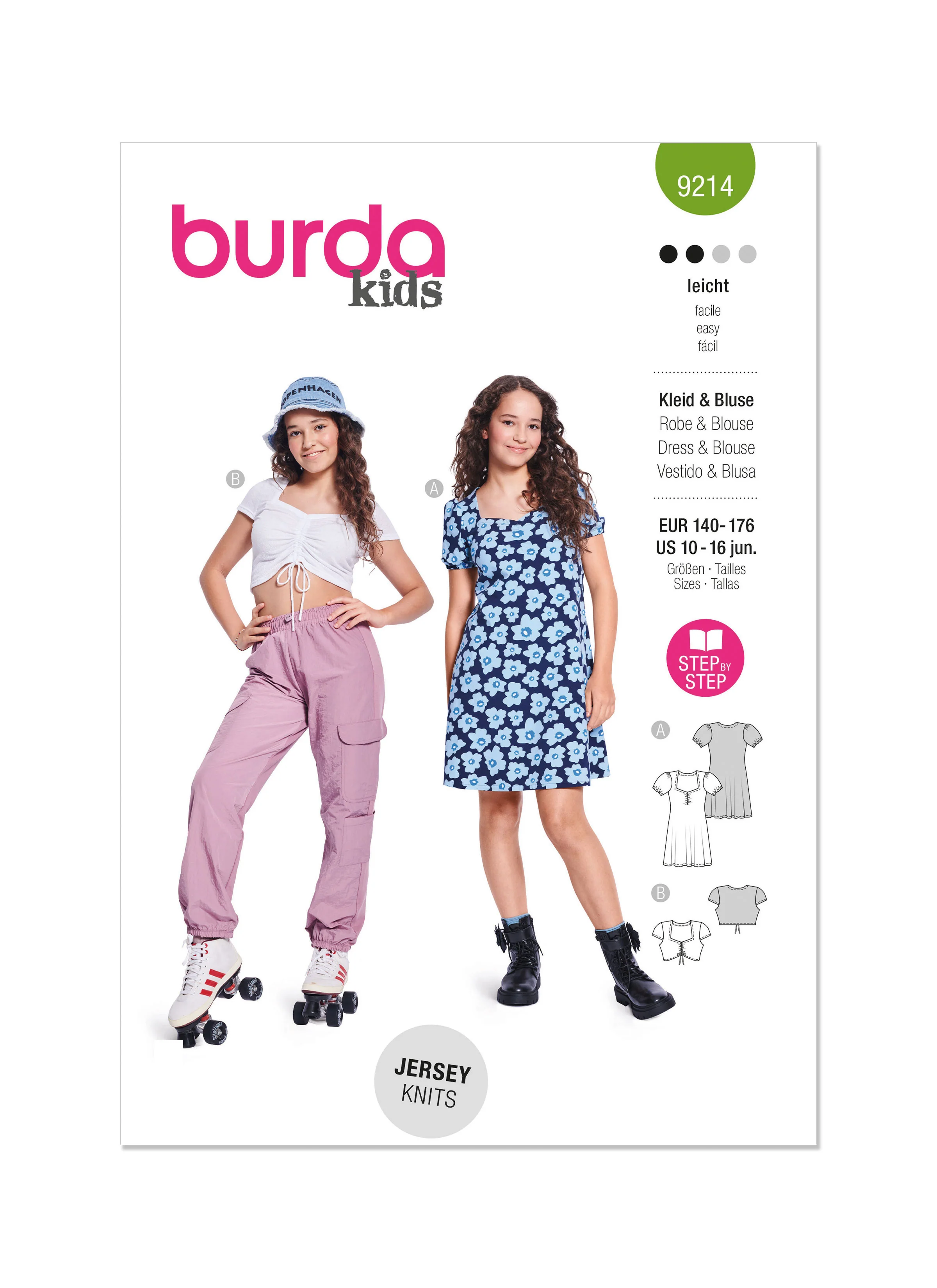 Burda Children's Dress and Shirt 9214 - Image 2
