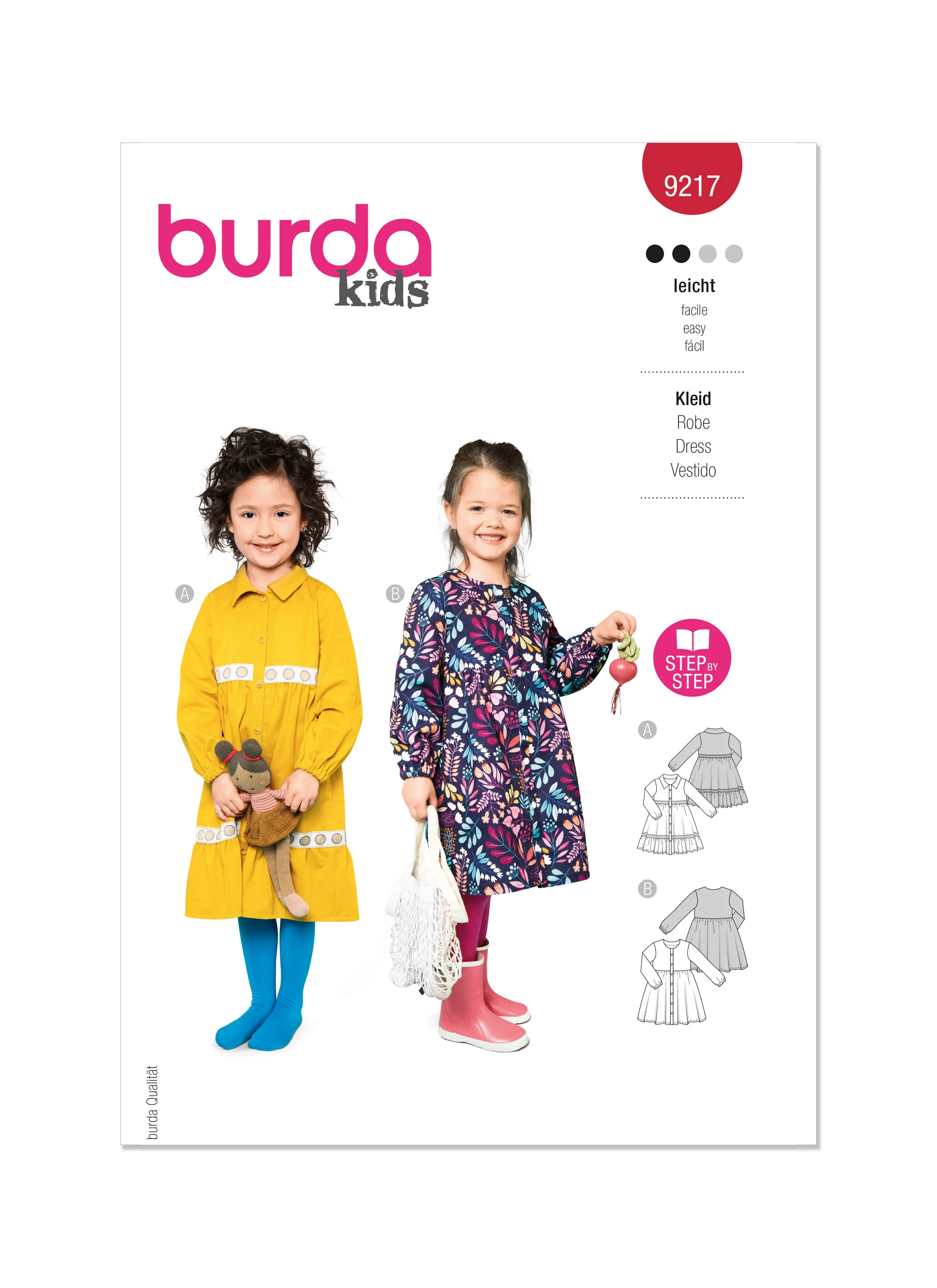 Burda Children's Dresses 9217 - Image 2