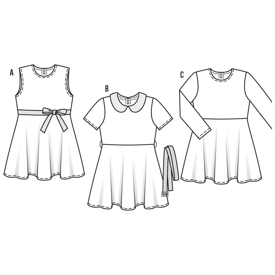 Burda Children's Dresses 9379 - Image 5
