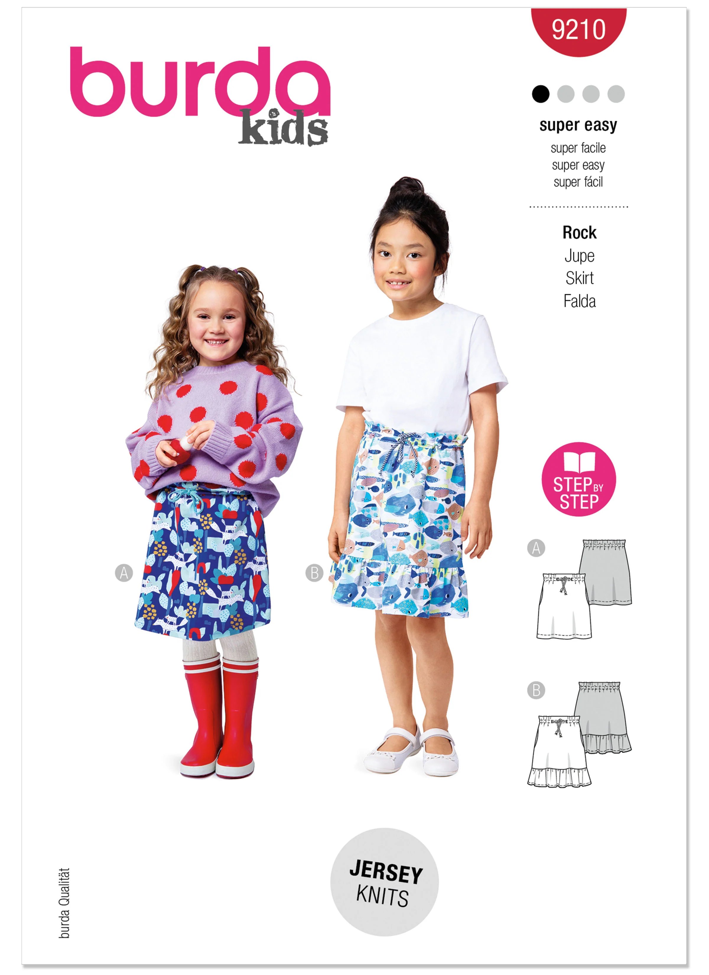 Burda Children's Mini Skirts 9210 - Image 2