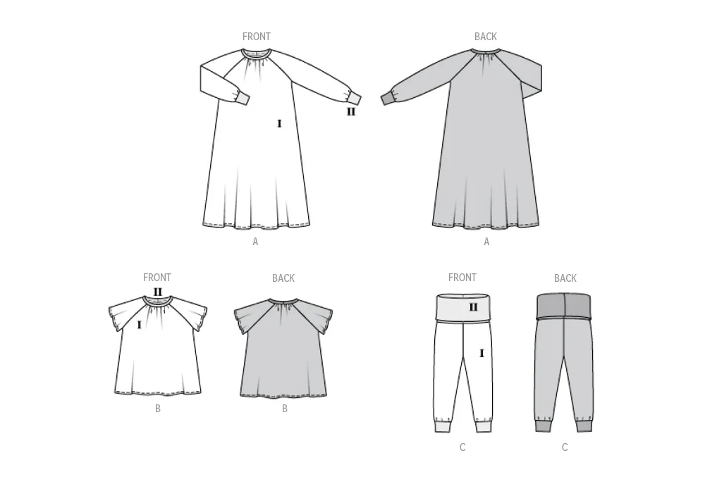 Burda Children's Nightwear 9218 - Image 11