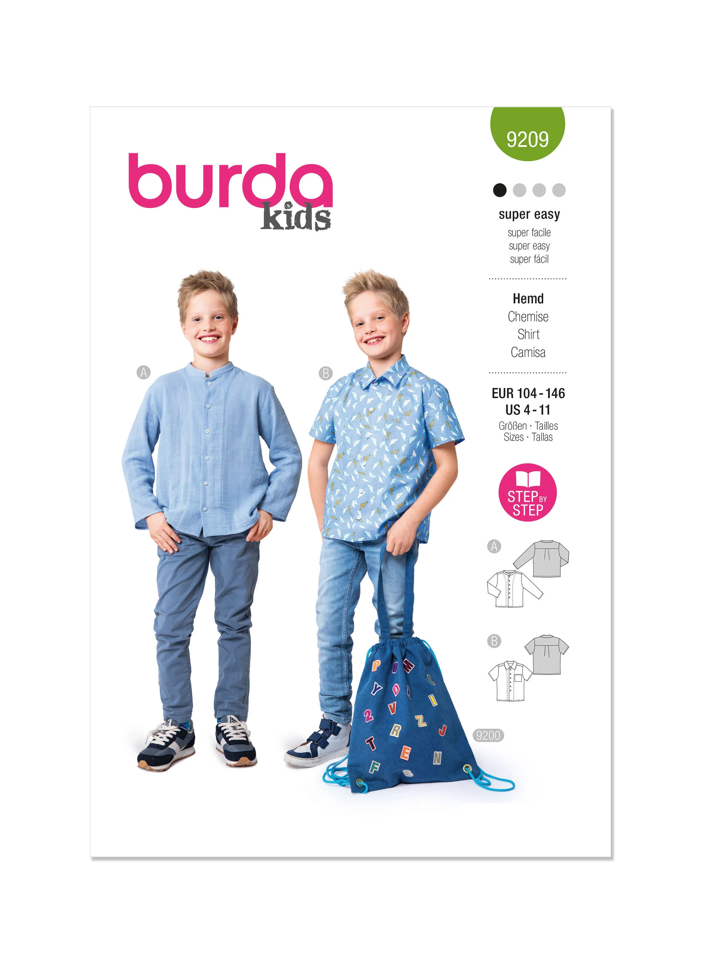 Burda Children's Shirt 9209 - Image 2