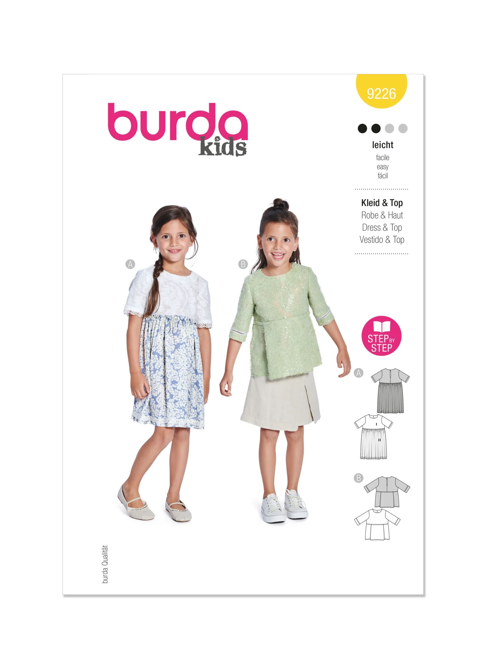 Burda Childs Dress & Top 9226 - Image 2