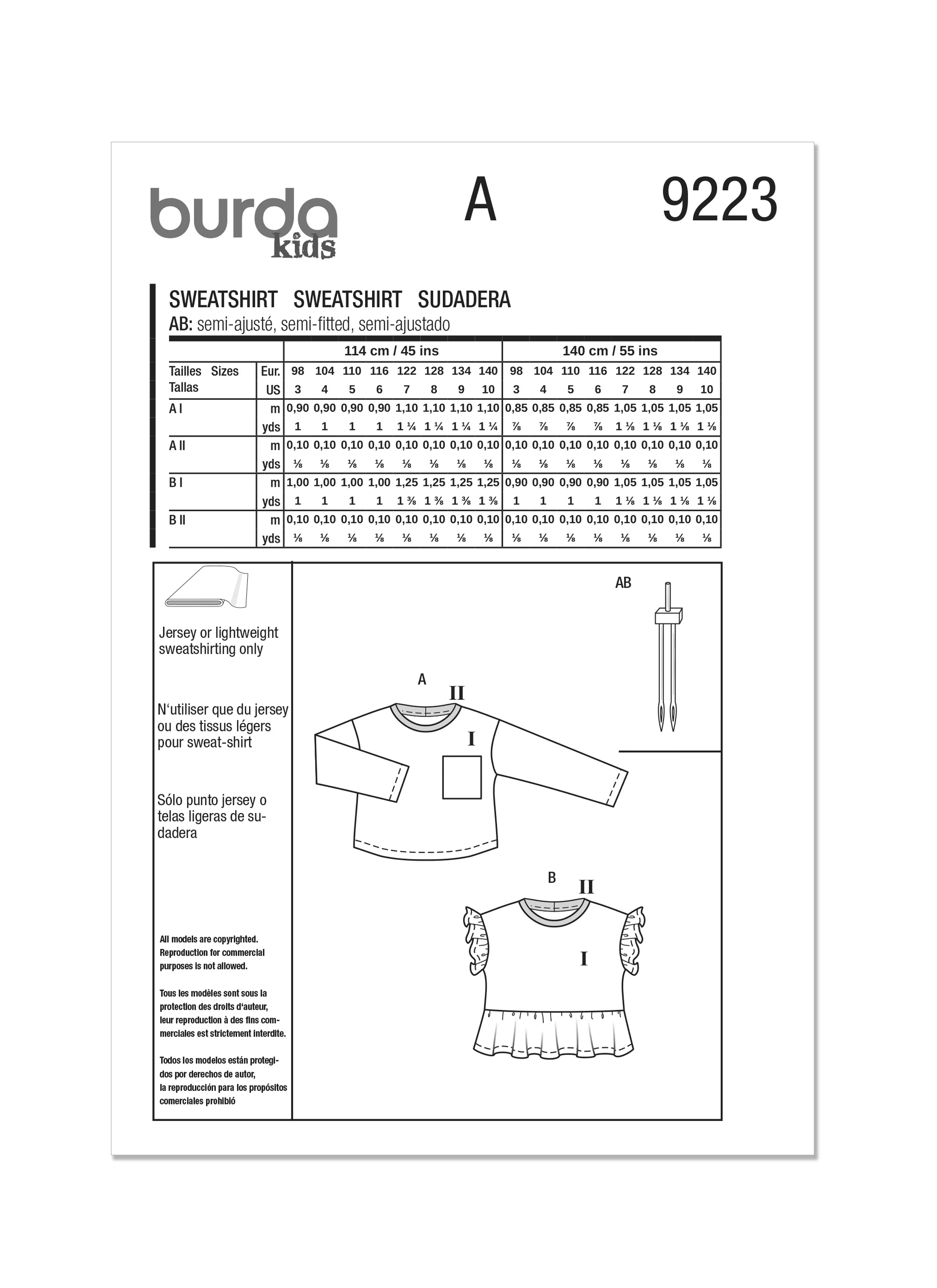 Burda Children's Top 9223 - Image 7