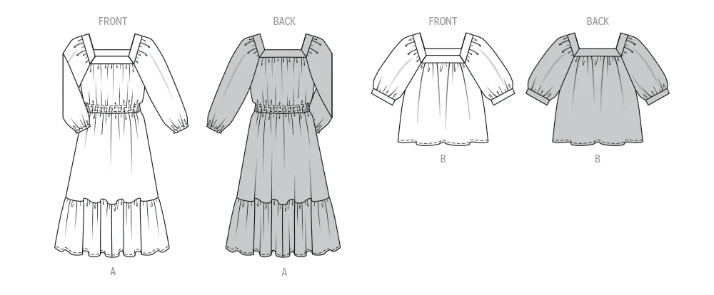 Burda 5741 Blouse and Dress - Image 9