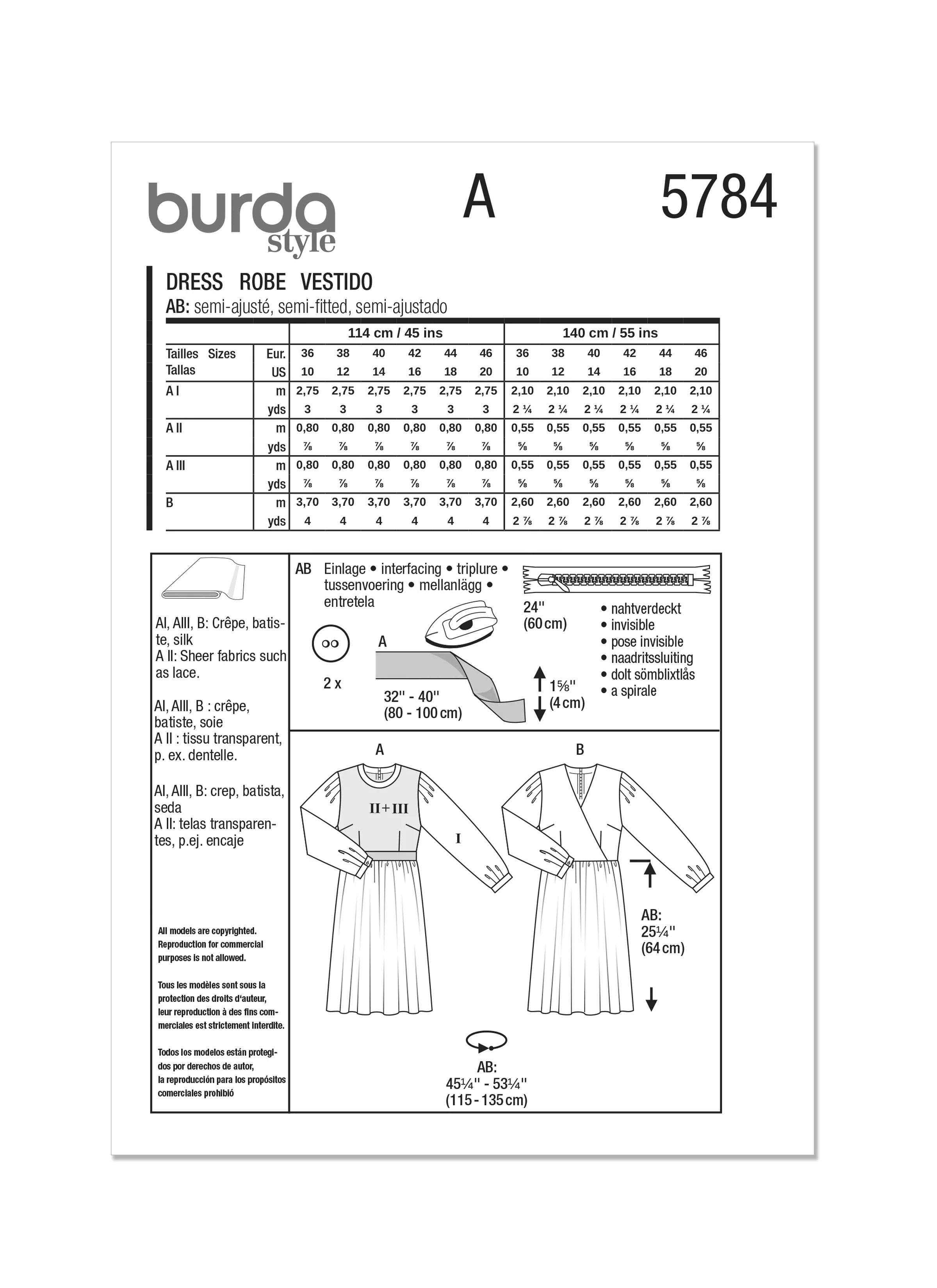 Burda Dress 5784 - Image 11