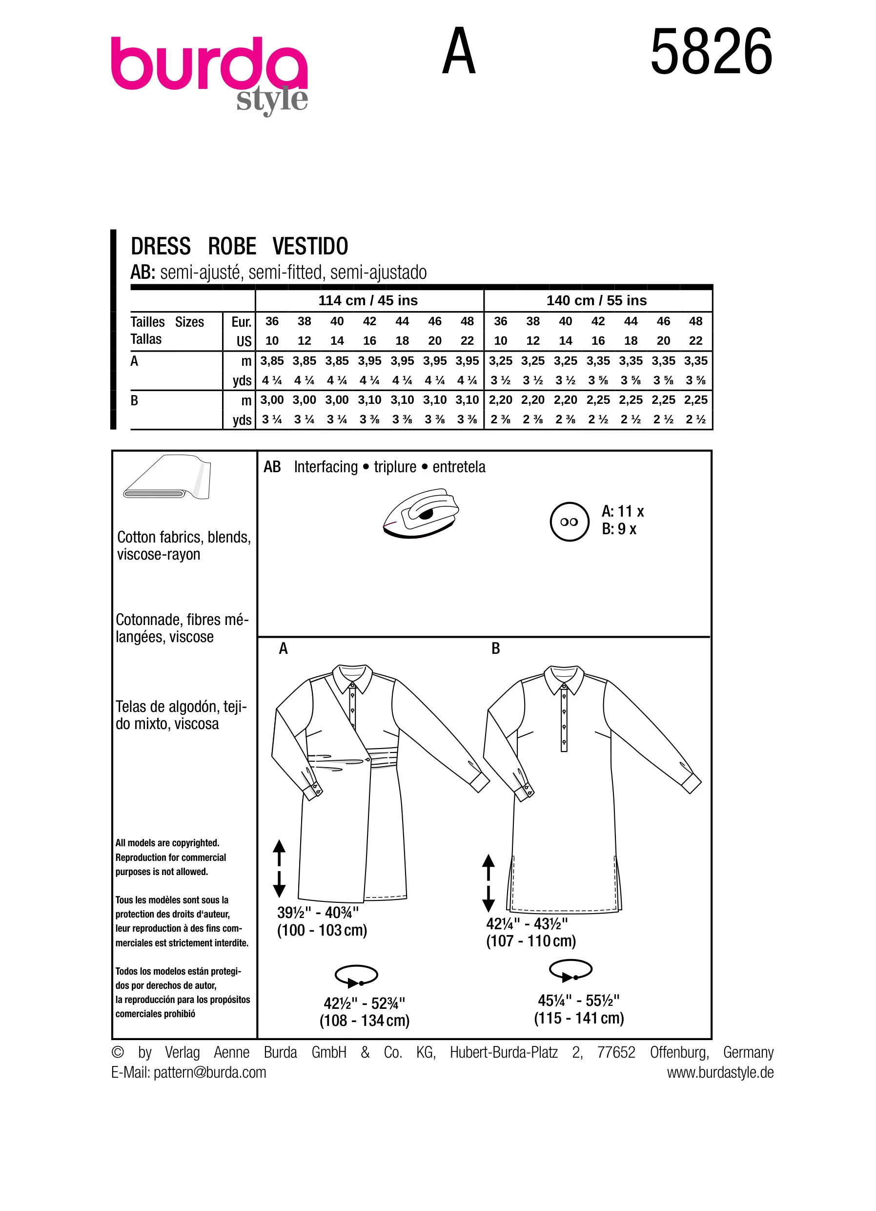 Burda Dress 5826 - Image 10