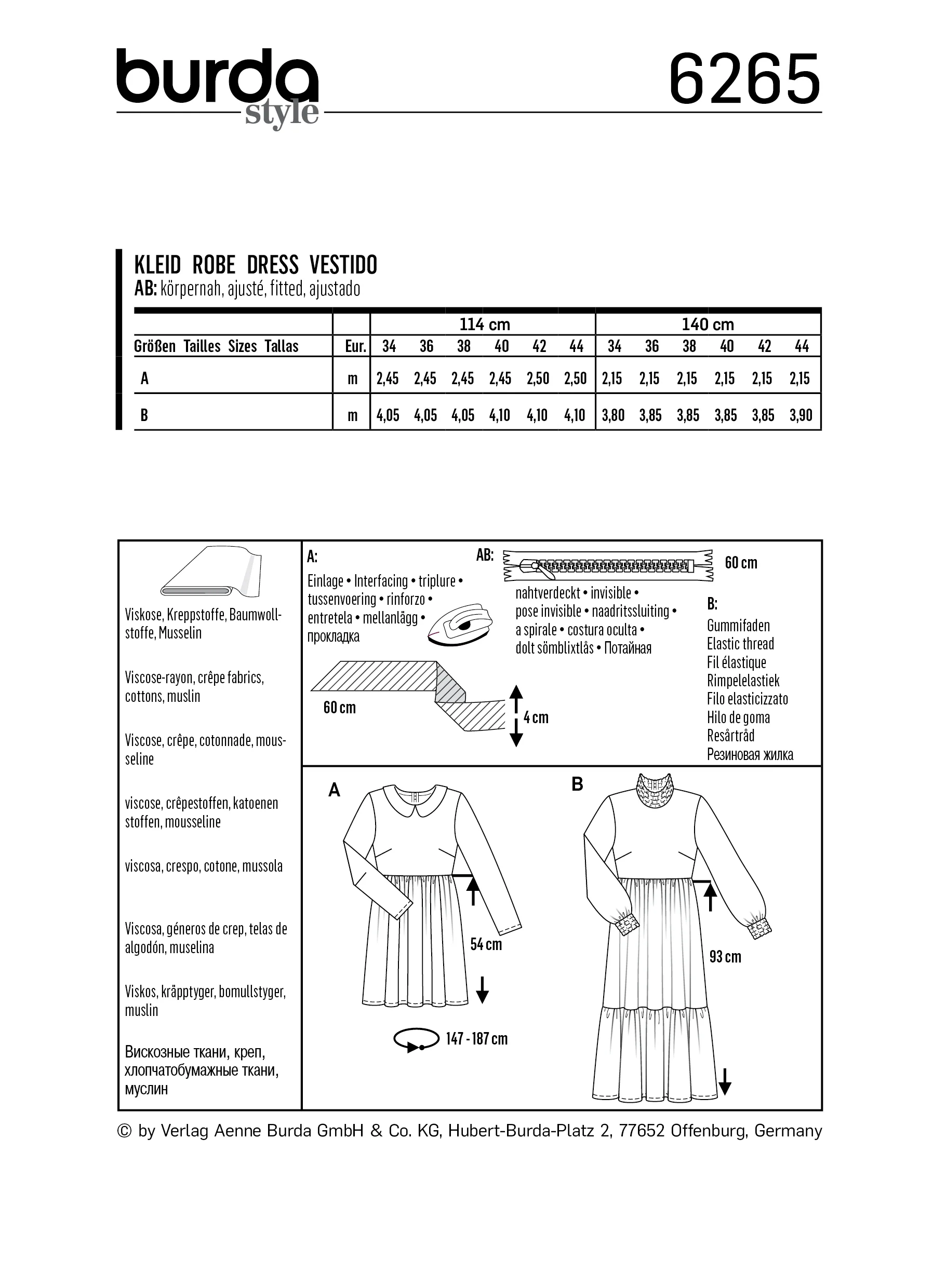 Burda Dress 6265 - Image 5