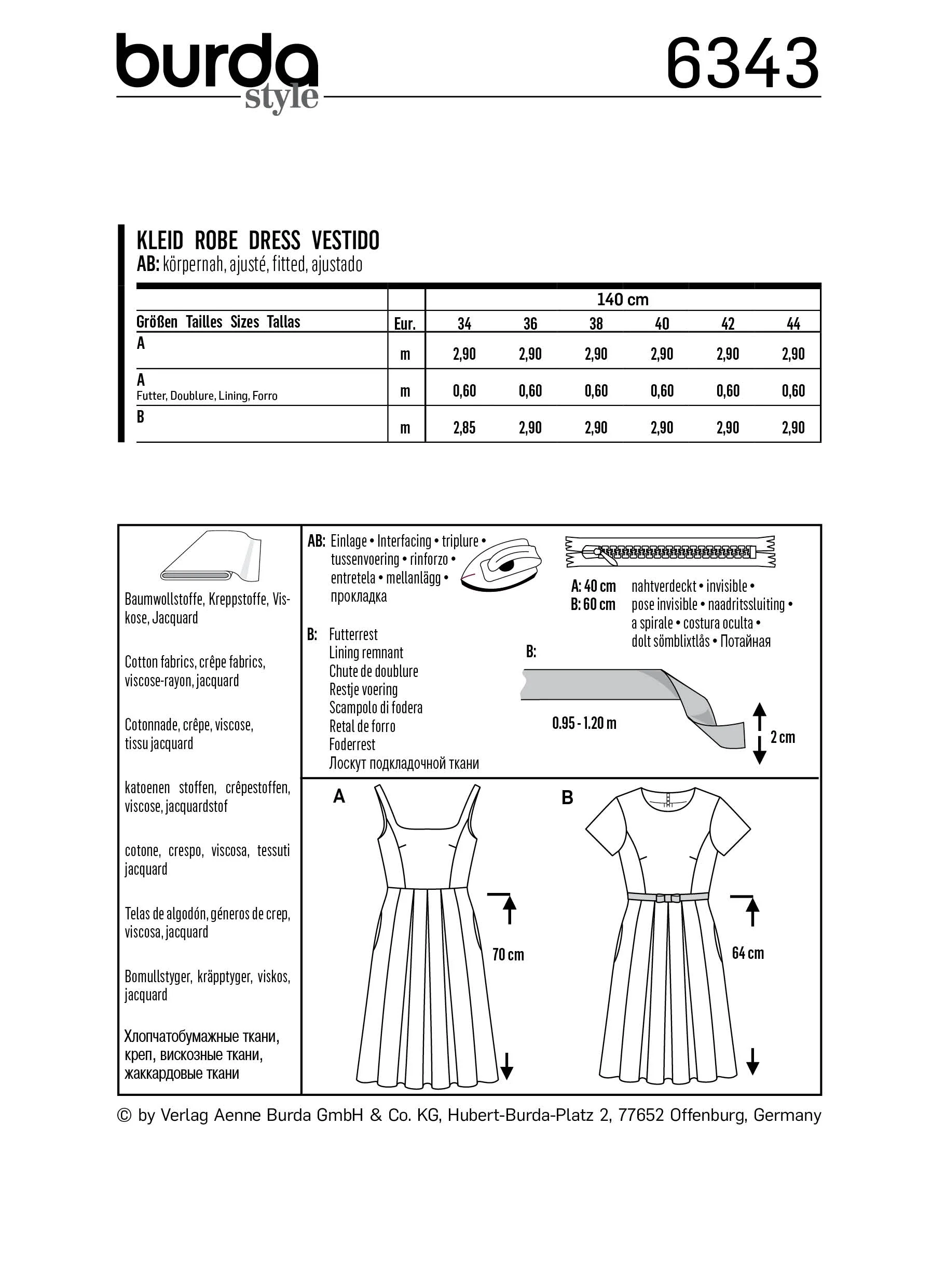 Burda Dress 6343 - Image 7