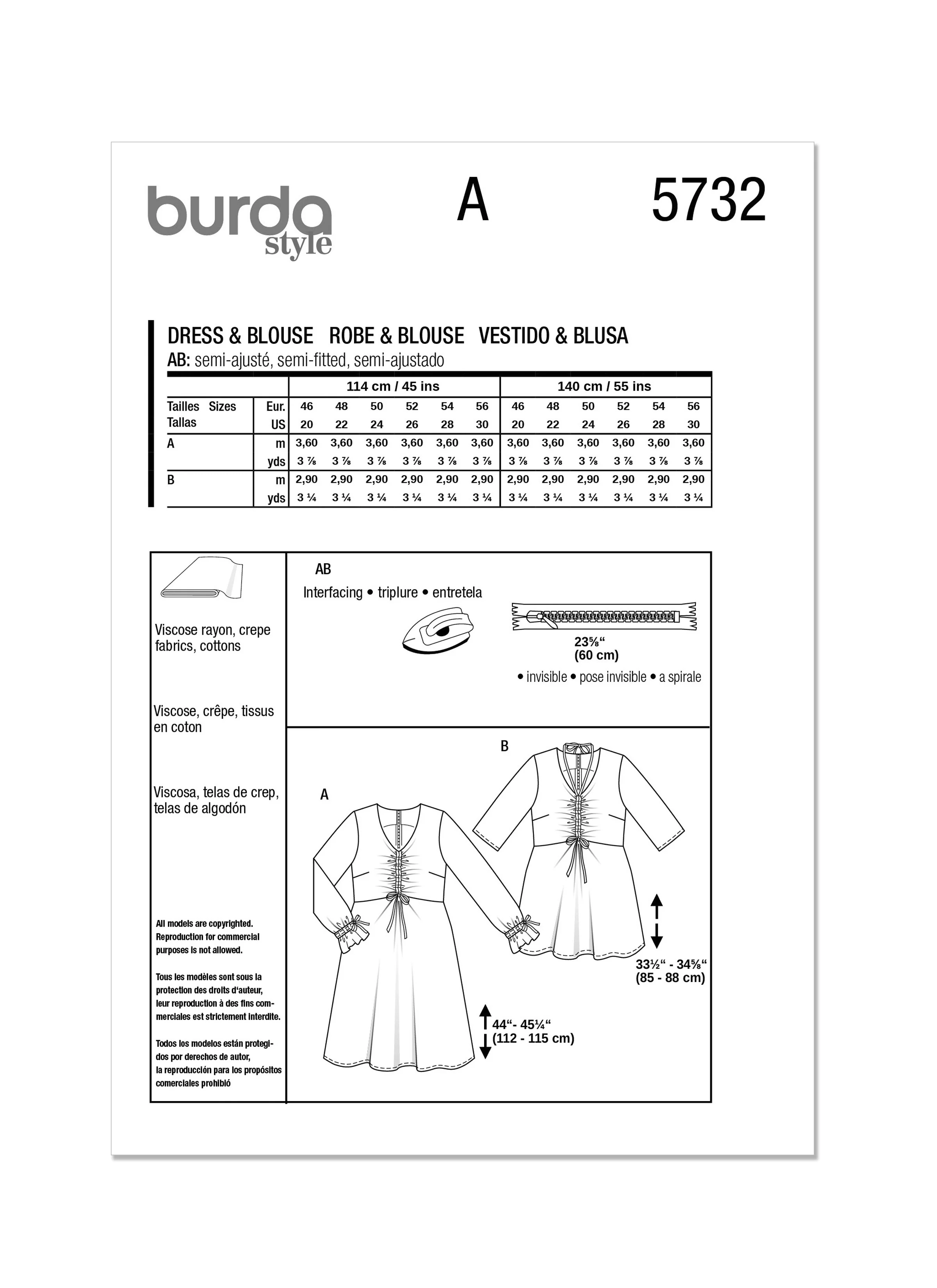 Burda Dress and Blouse 5732 - Image 10