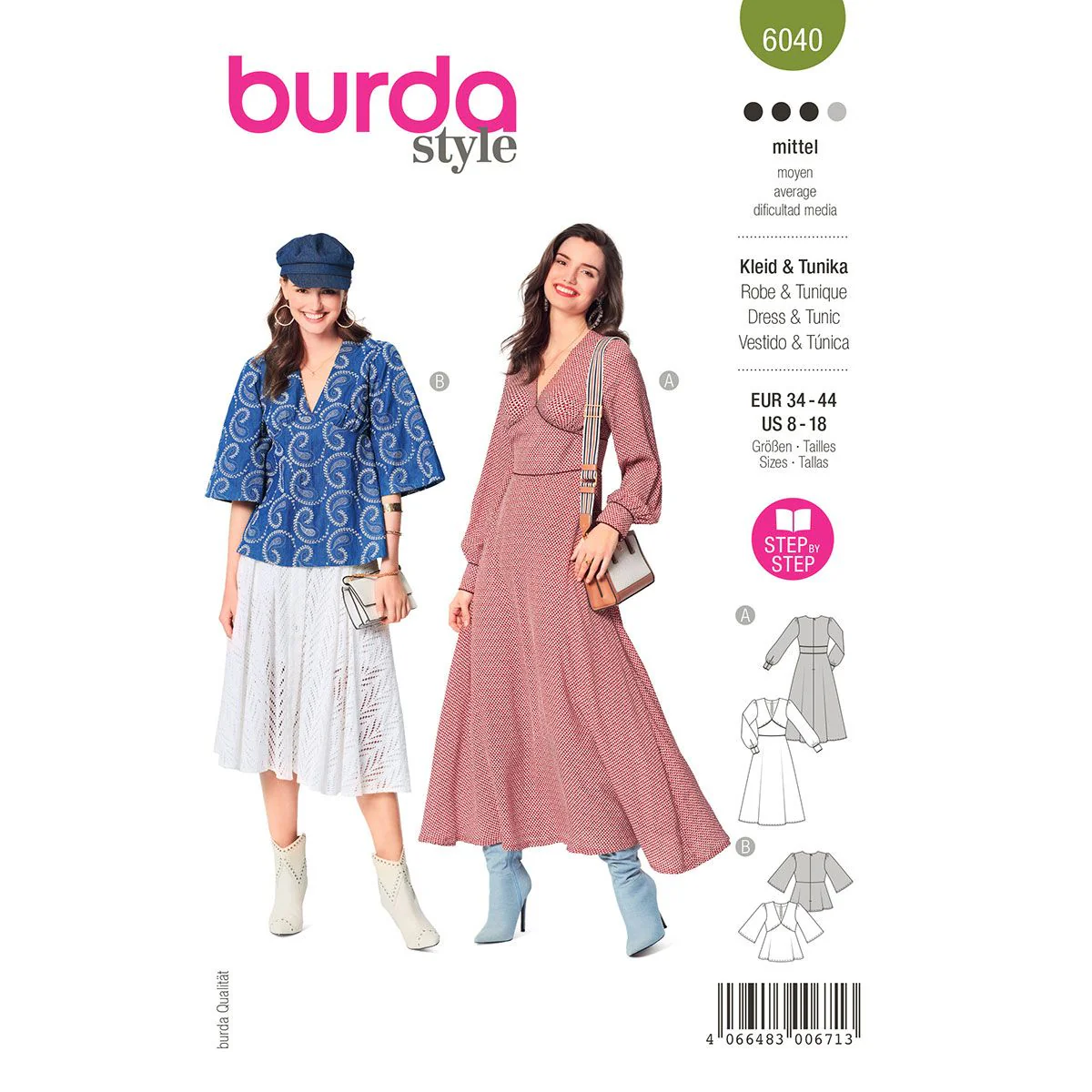 Burda Dress and Blouse 6040 - Image 2