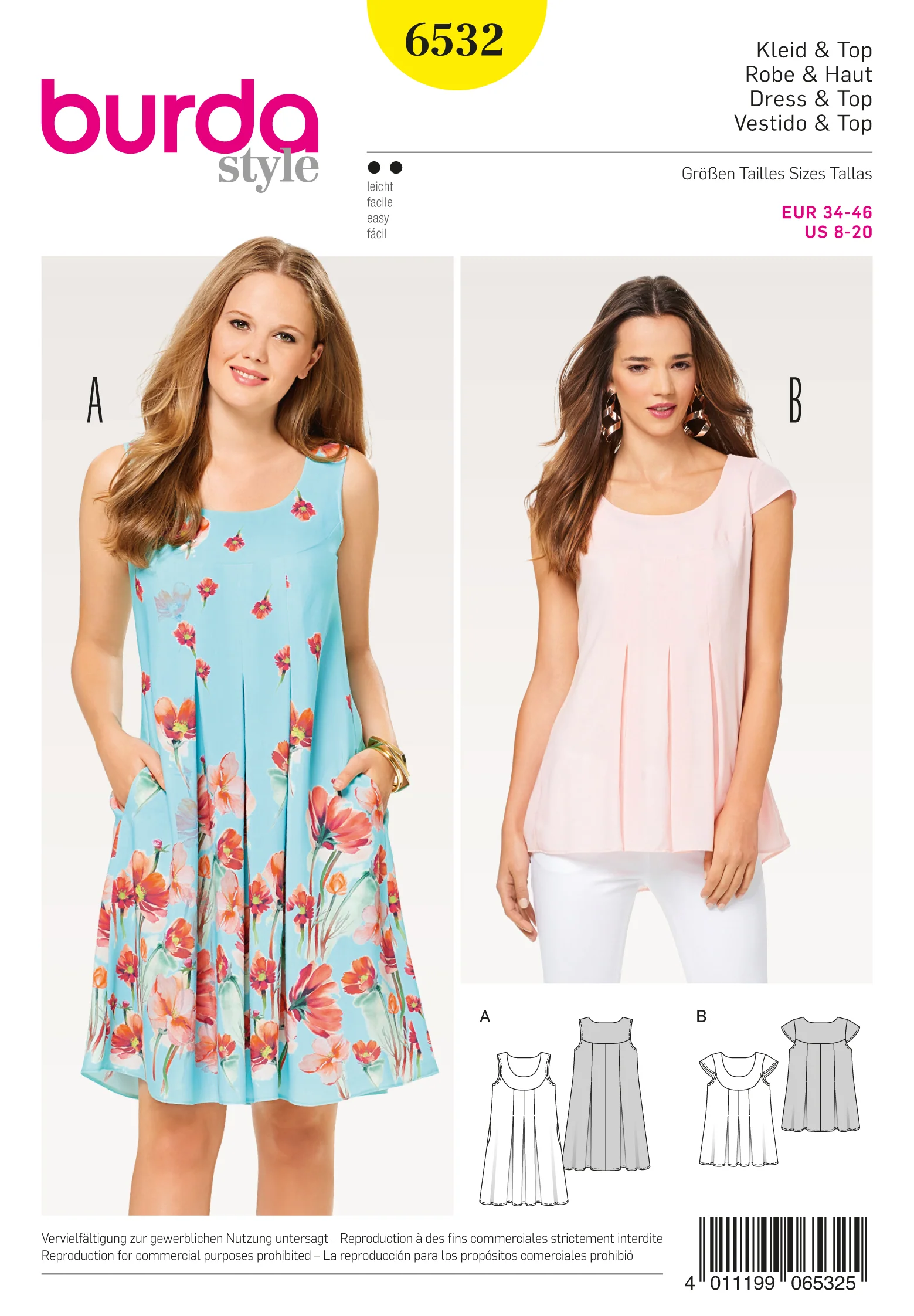 Burda Dress and Top 6532 - Image 2